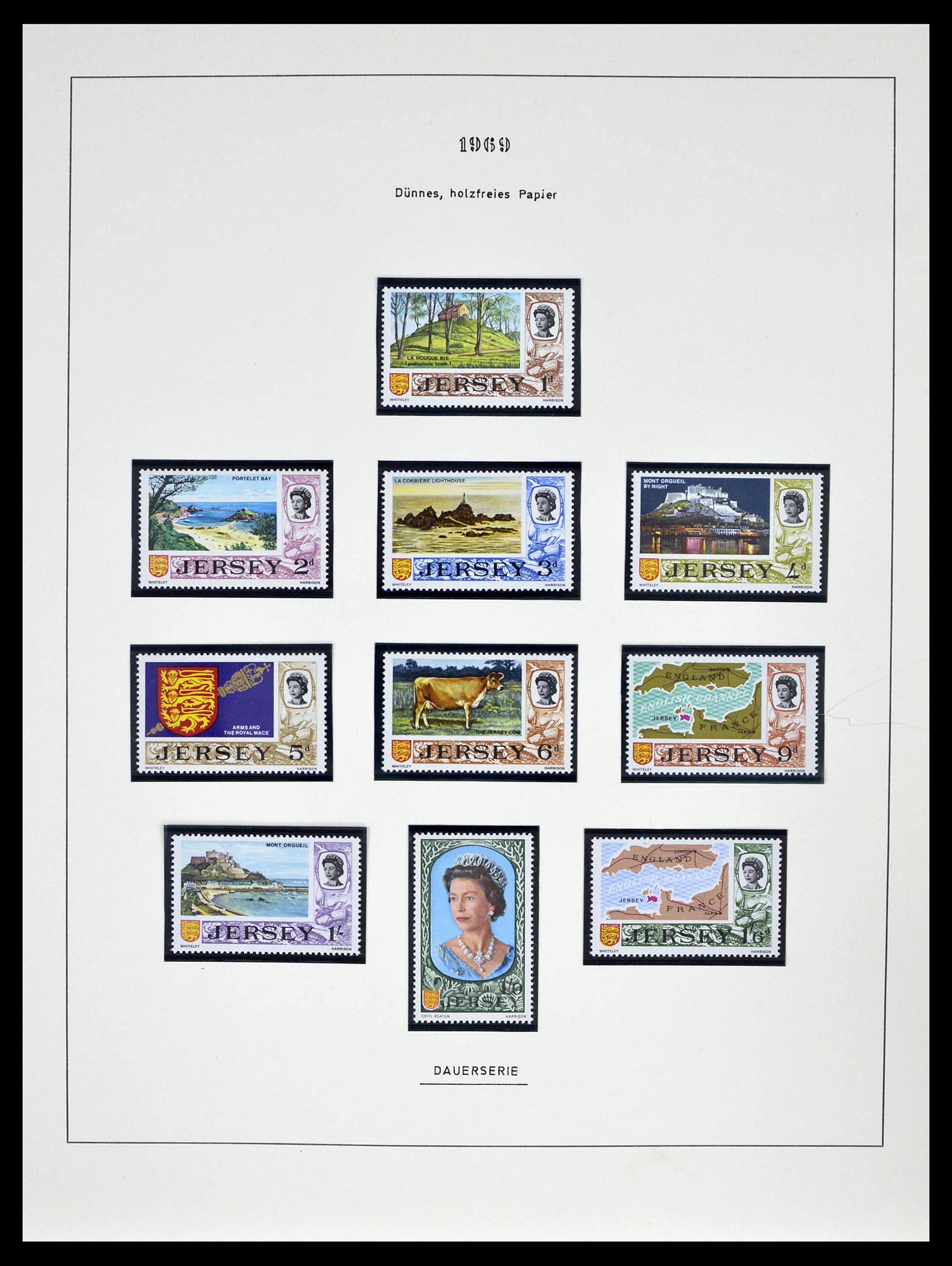 39273 0006 - Postzegelverzameling 39273 Kanaaleilanden 1941-1982.