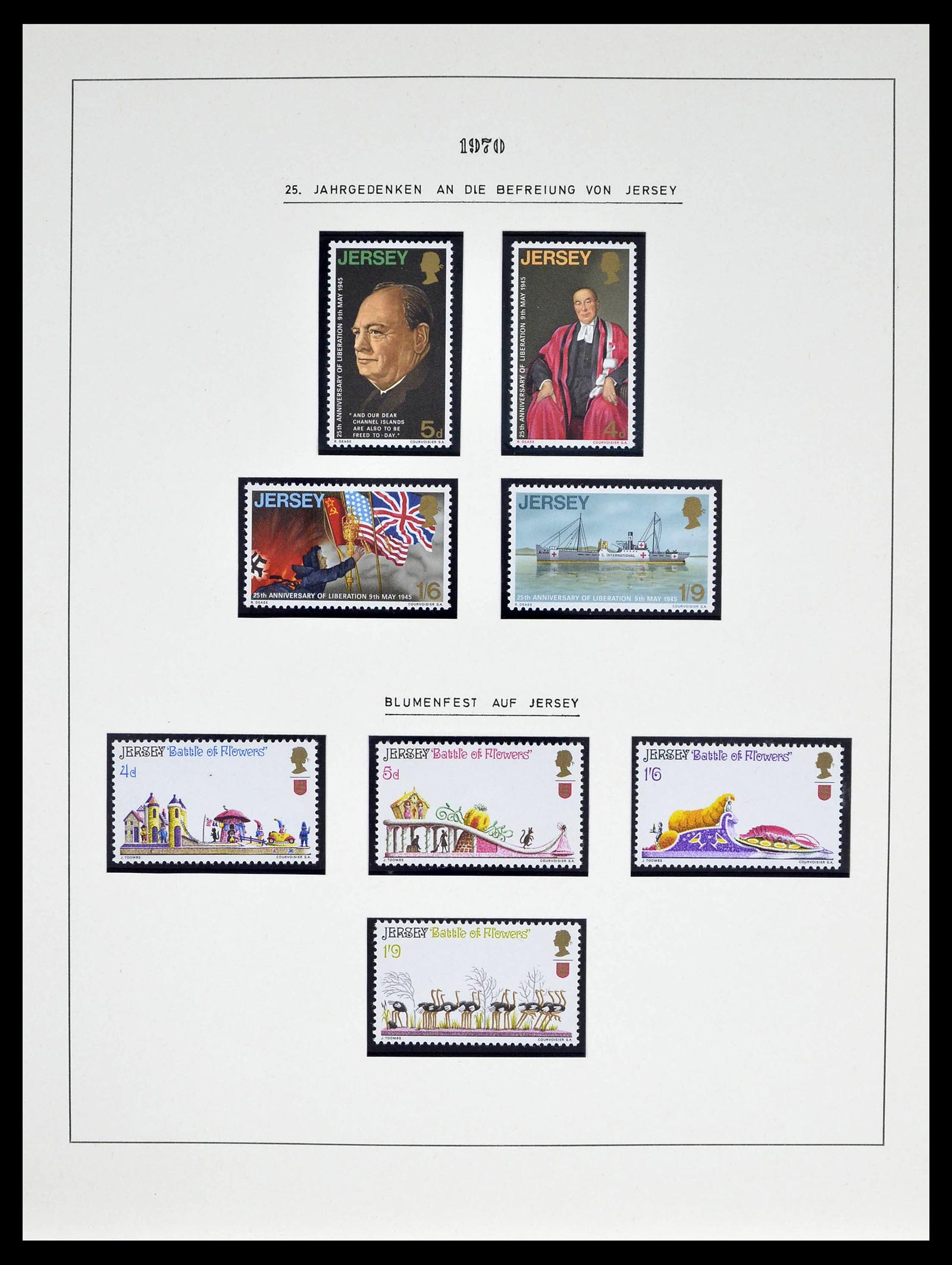 39273 0007 - Postzegelverzameling 39273 Kanaaleilanden 1941-1982.