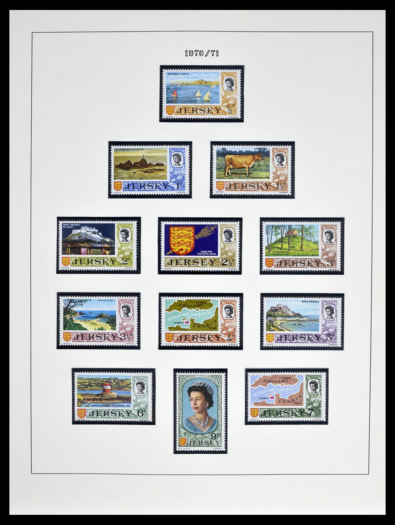 39273 0008 - Postzegelverzameling 39273 Kanaaleilanden 1941-1982.