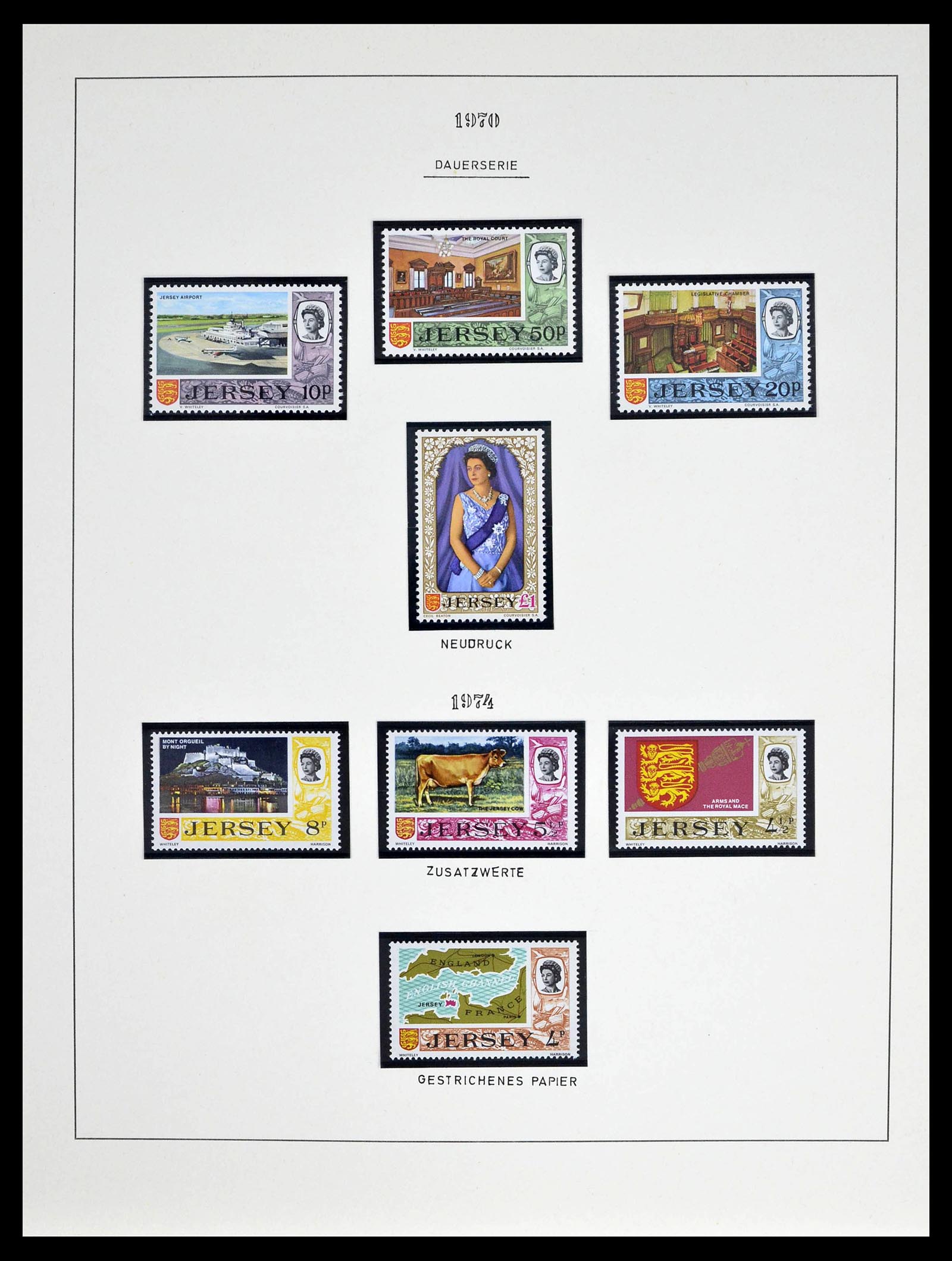 39273 0009 - Postzegelverzameling 39273 Kanaaleilanden 1941-1982.