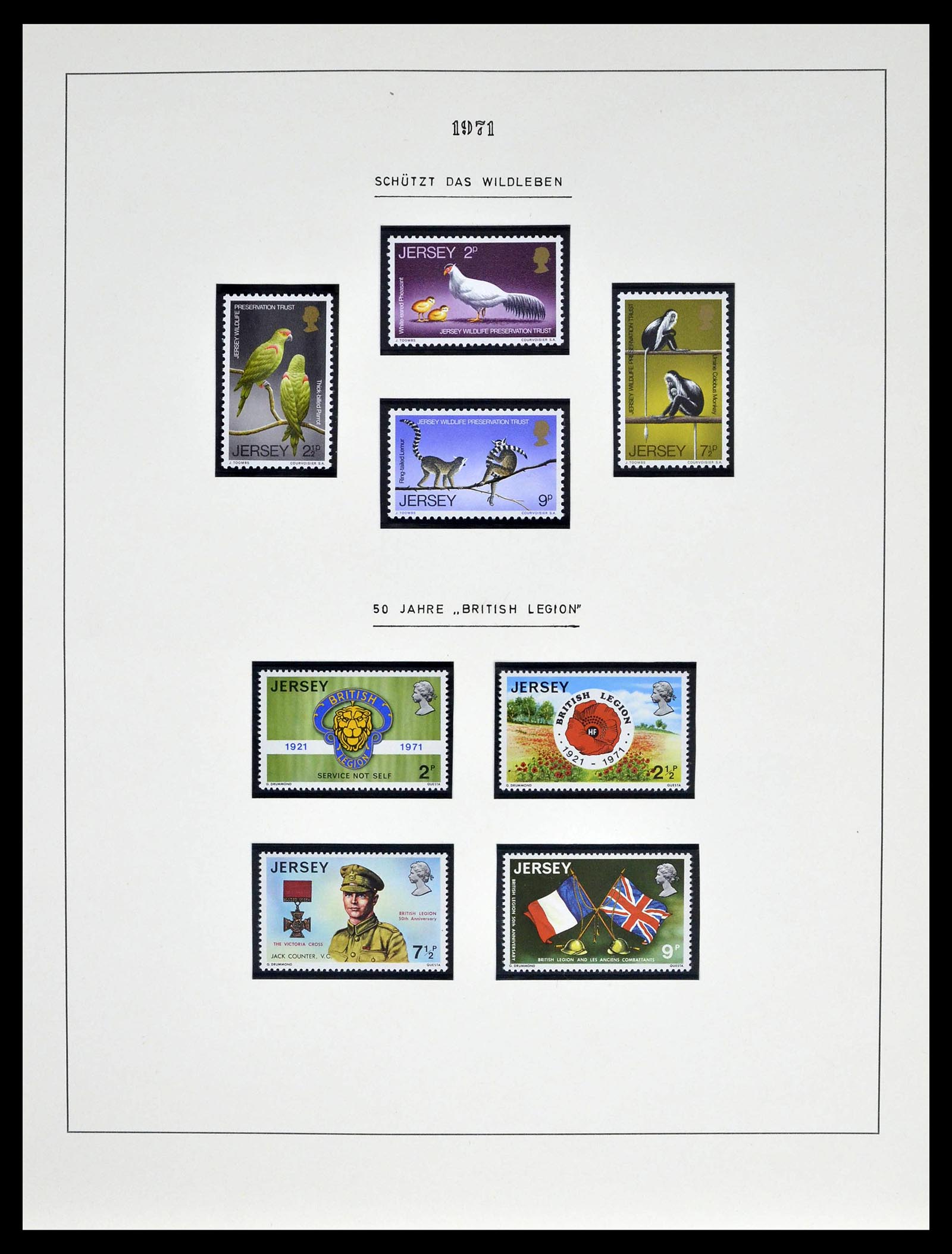 39273 0013 - Postzegelverzameling 39273 Kanaaleilanden 1941-1982.