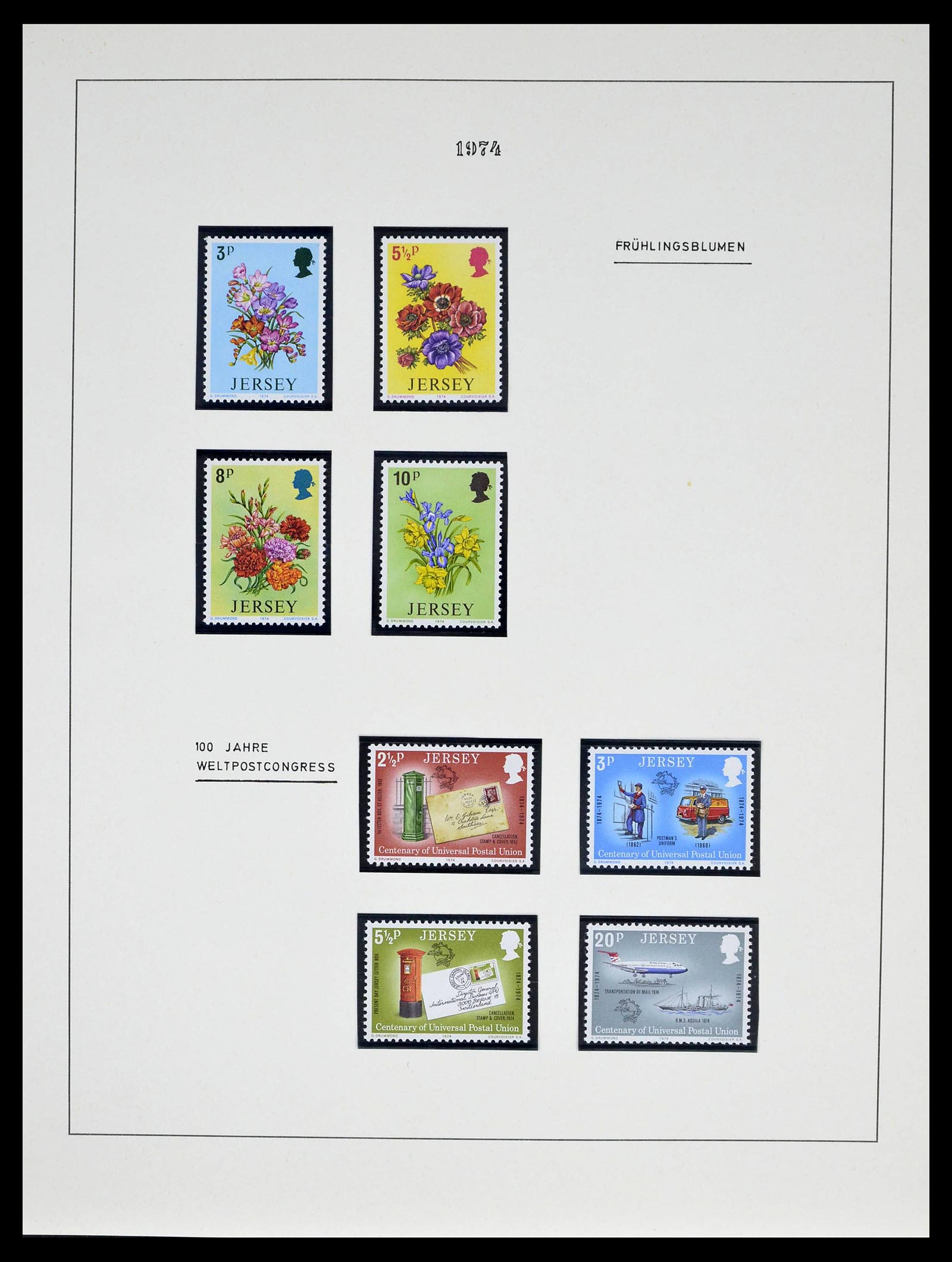 39273 0019 - Postzegelverzameling 39273 Kanaaleilanden 1941-1982.
