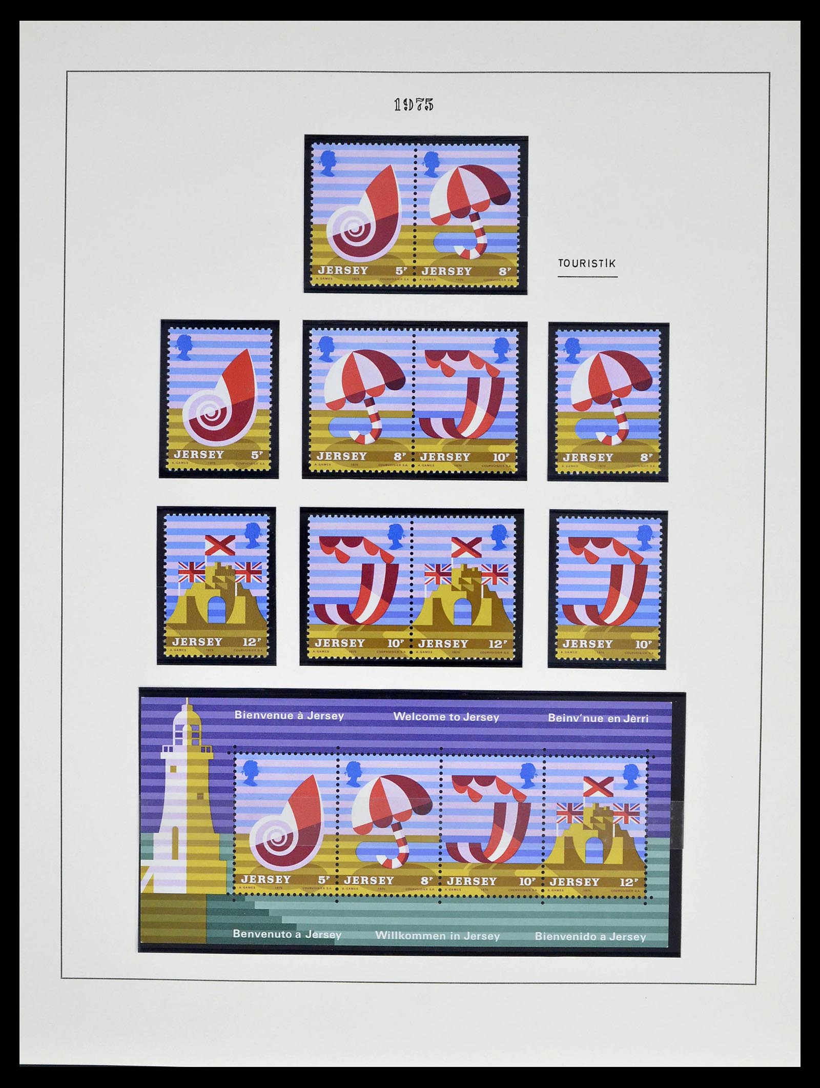 39273 0022 - Postzegelverzameling 39273 Kanaaleilanden 1941-1982.