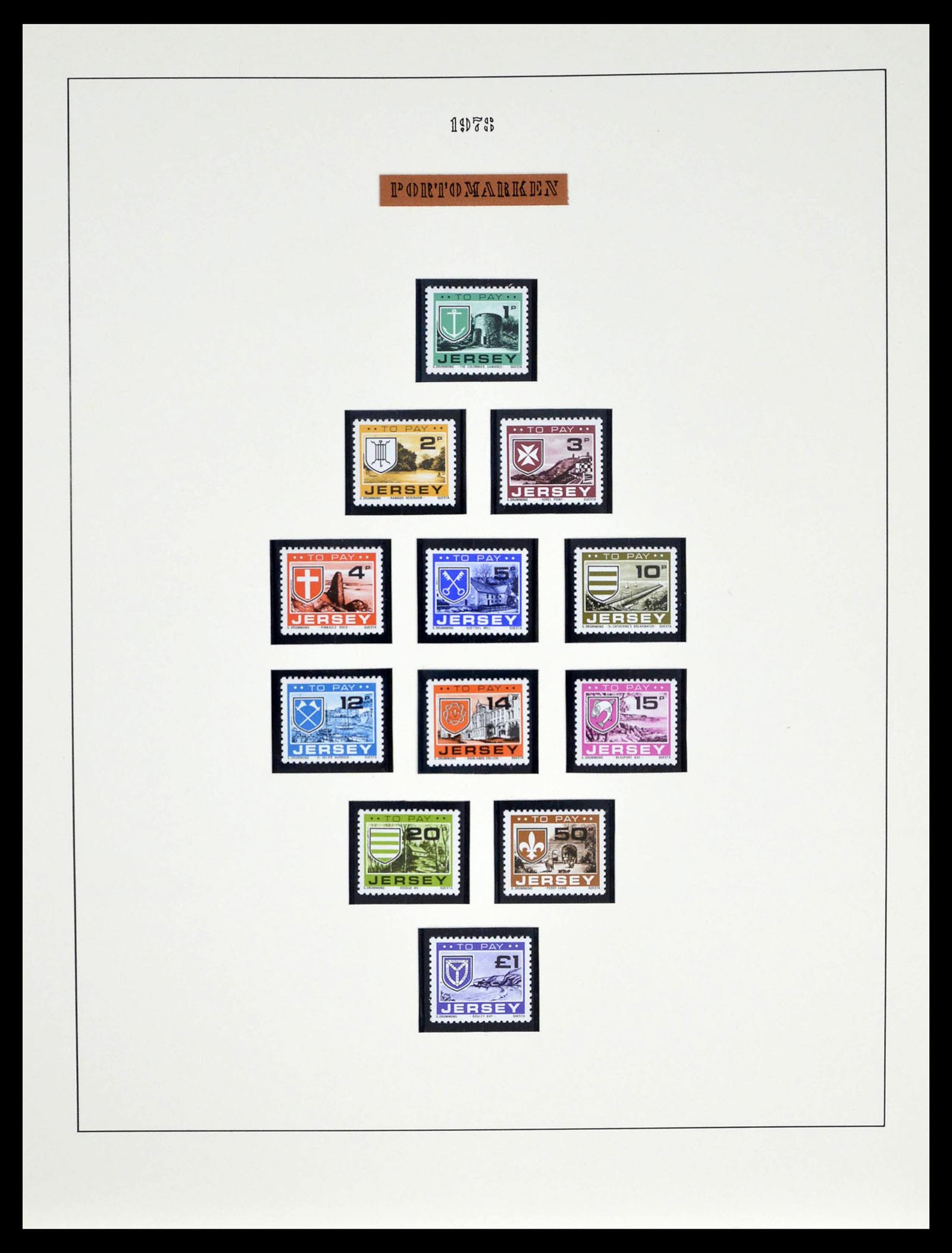 39273 0027 - Postzegelverzameling 39273 Kanaaleilanden 1941-1982.