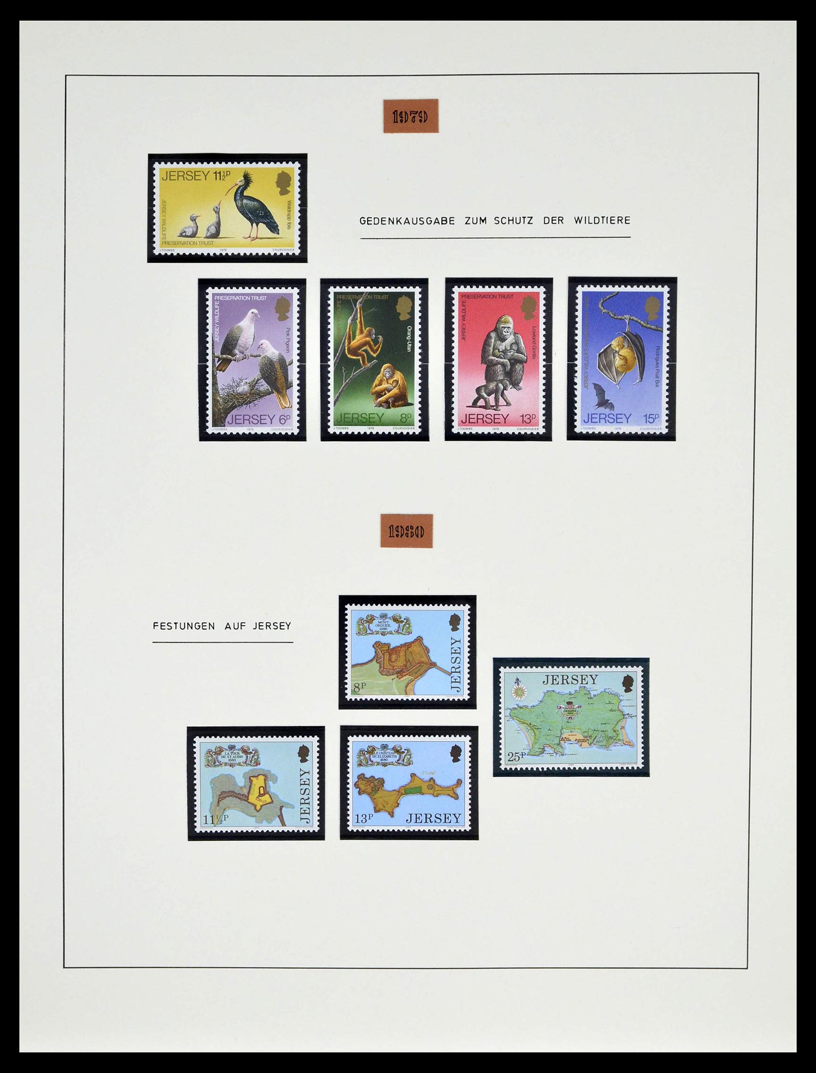 39273 0042 - Postzegelverzameling 39273 Kanaaleilanden 1941-1982.