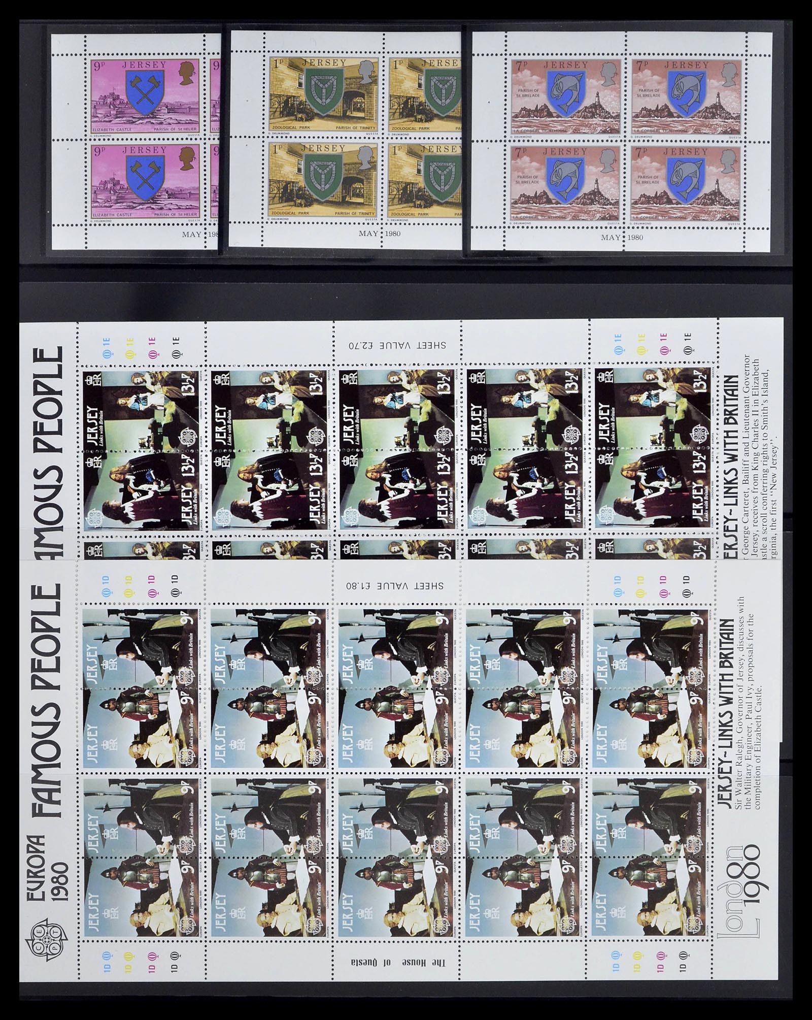 39273 0043 - Postzegelverzameling 39273 Kanaaleilanden 1941-1982.