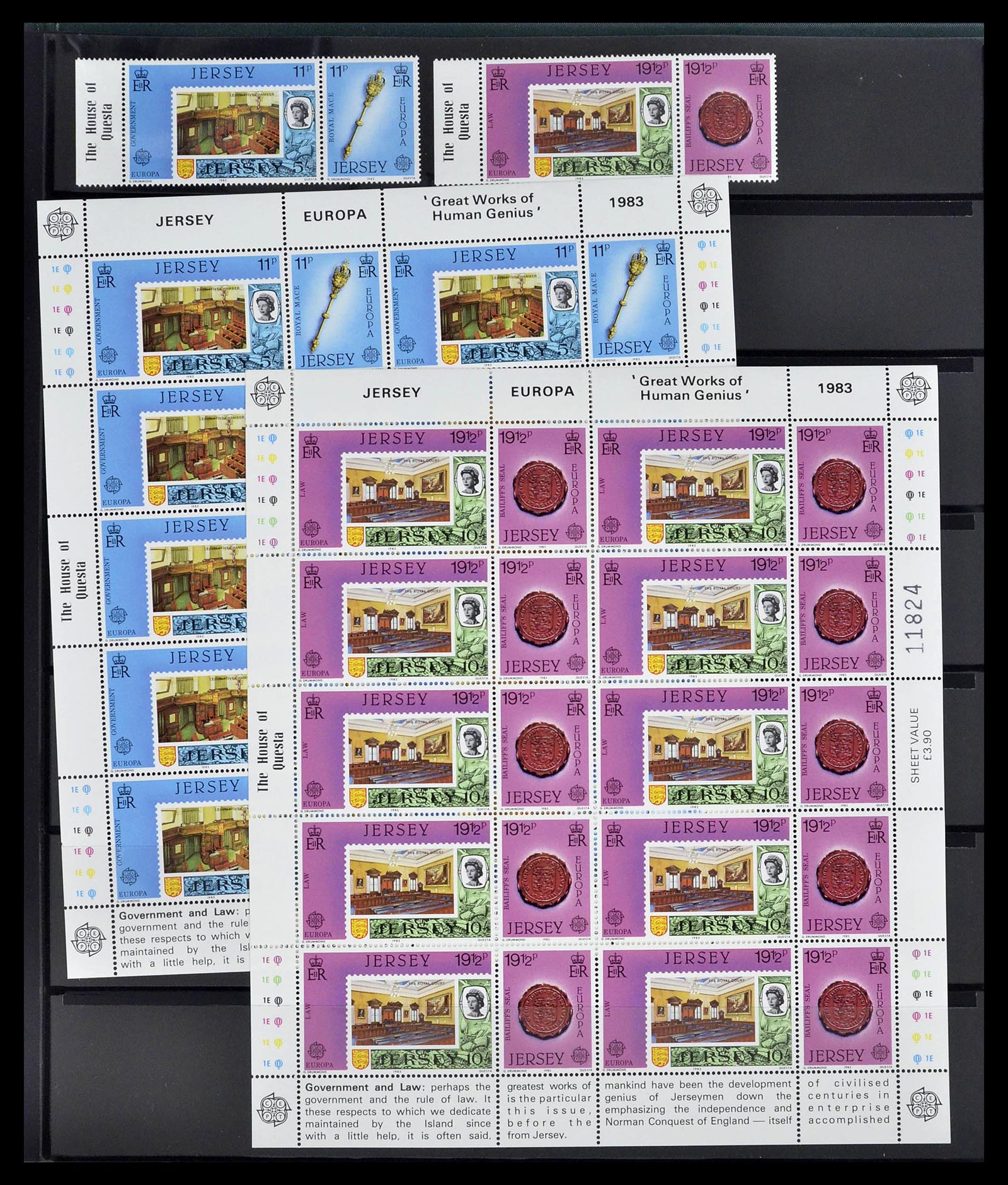 39273 0051 - Postzegelverzameling 39273 Kanaaleilanden 1941-1982.