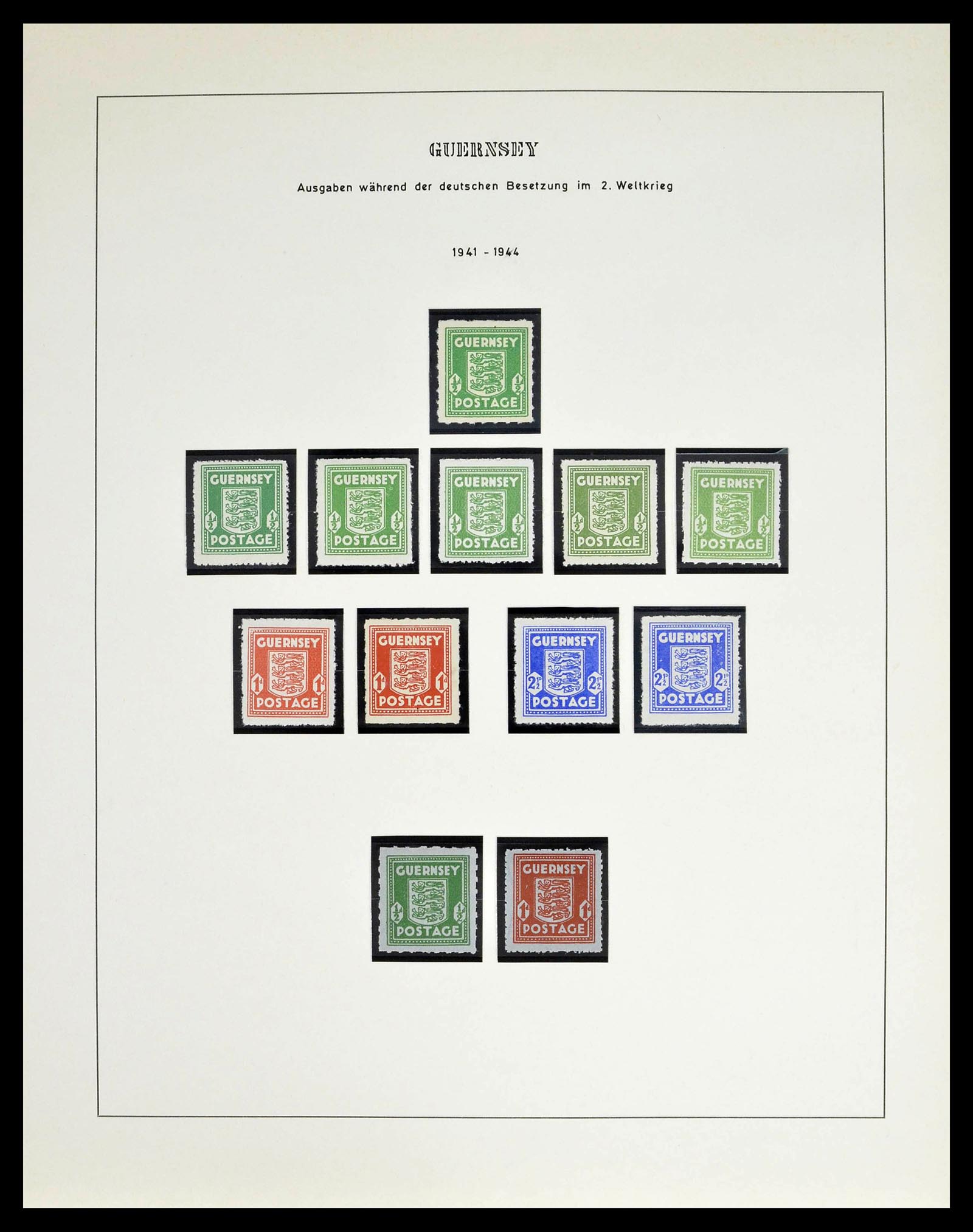 39273 0053 - Postzegelverzameling 39273 Kanaaleilanden 1941-1982.
