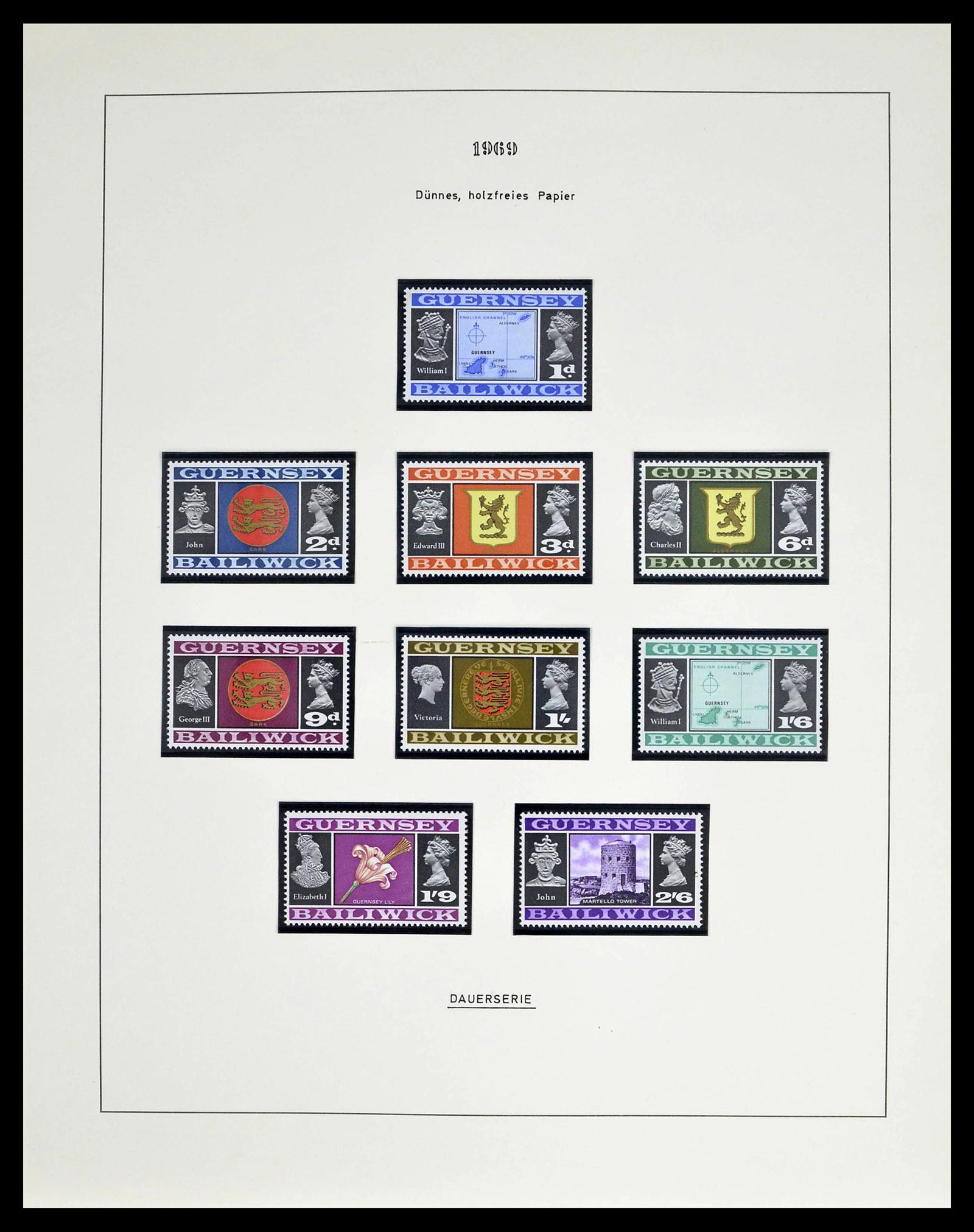 39273 0058 - Postzegelverzameling 39273 Kanaaleilanden 1941-1982.