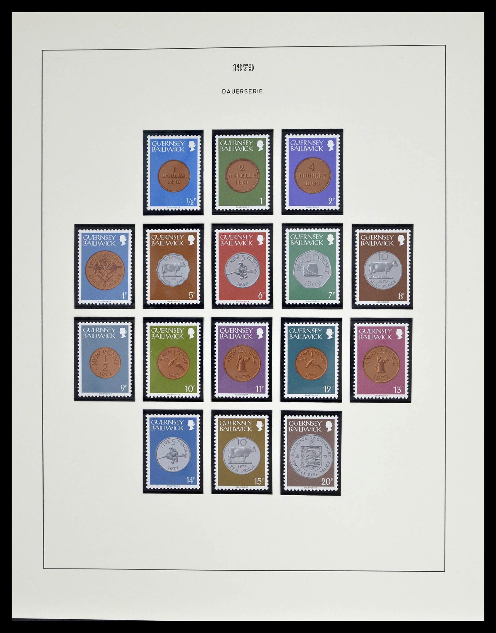 39273 0092 - Postzegelverzameling 39273 Kanaaleilanden 1941-1982.