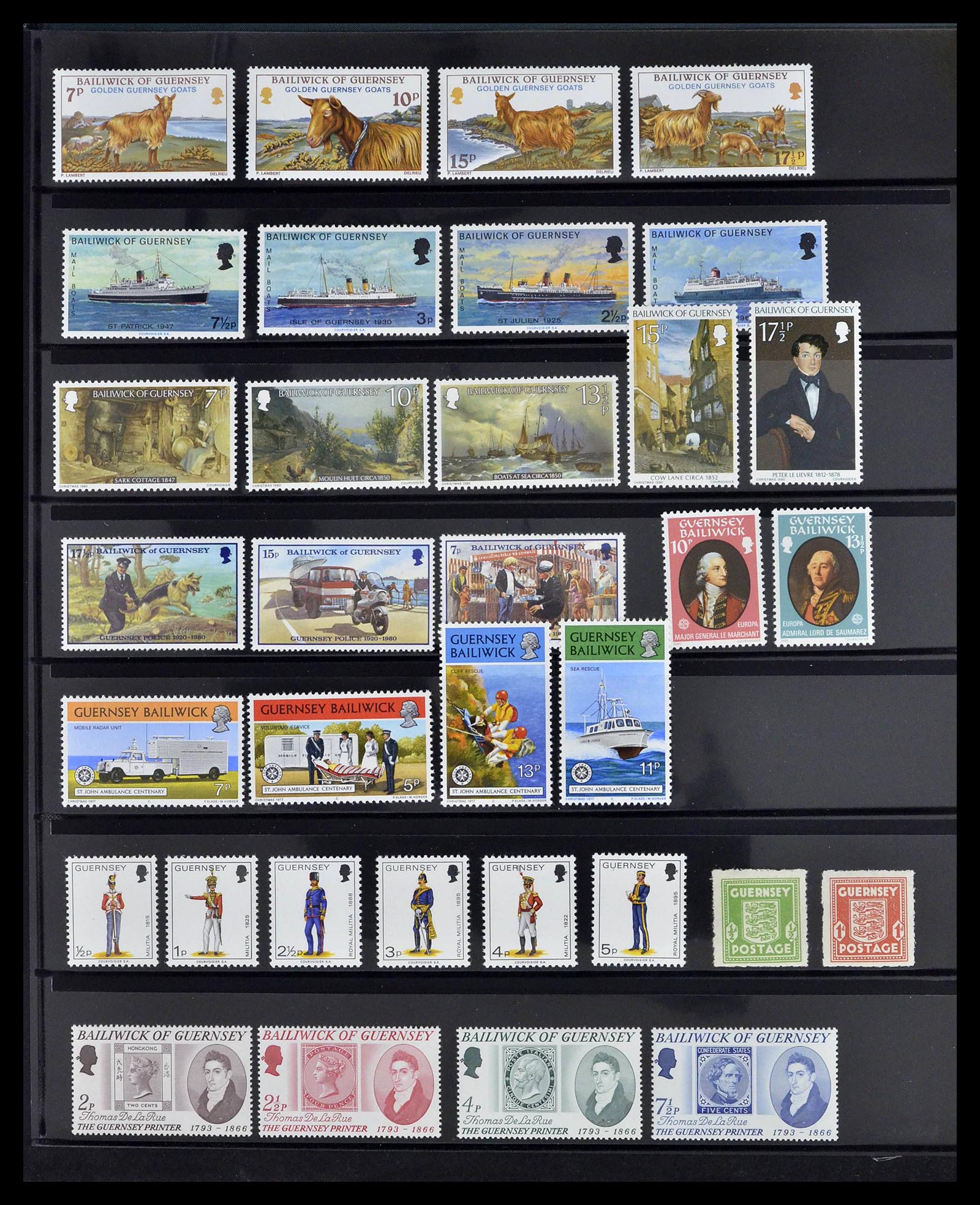 39273 0096 - Postzegelverzameling 39273 Kanaaleilanden 1941-1982.