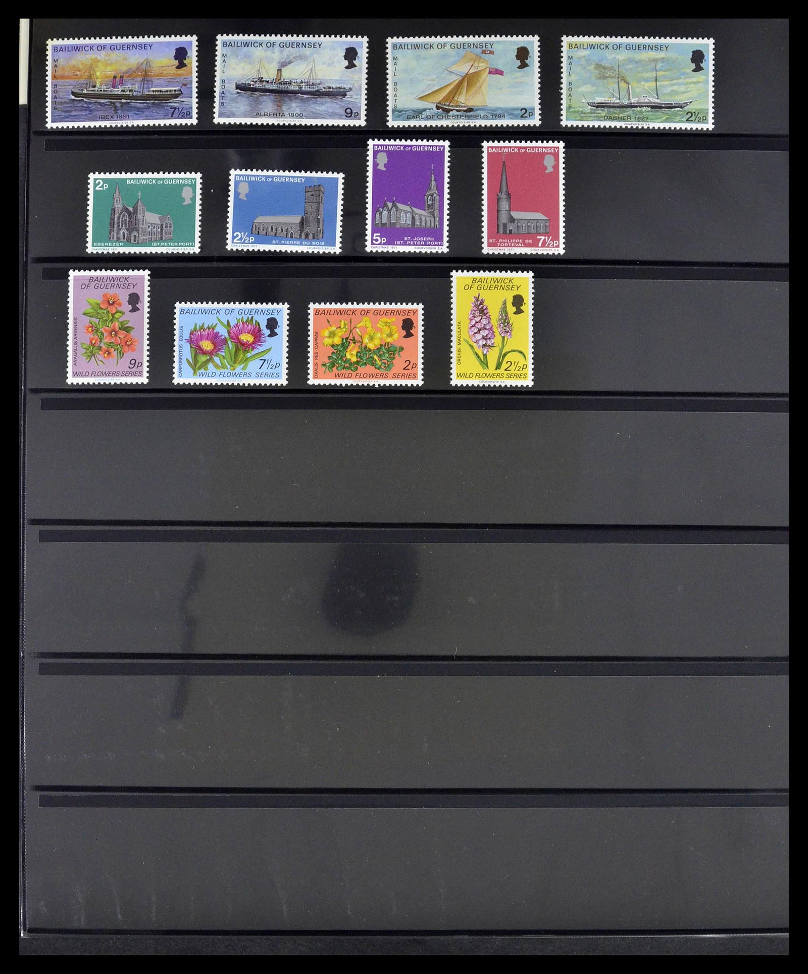 39273 0097 - Postzegelverzameling 39273 Kanaaleilanden 1941-1982.