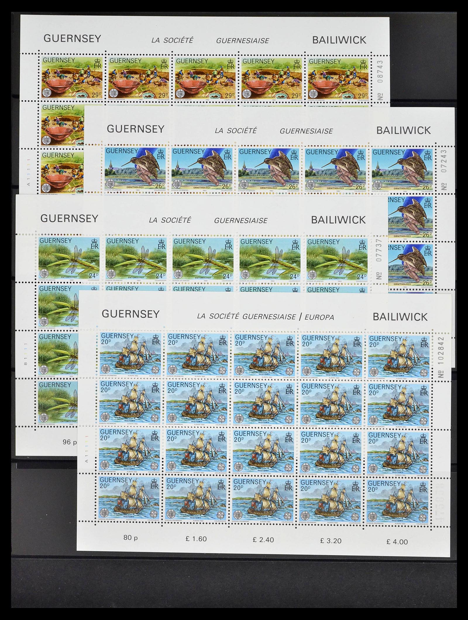 39273 0100 - Postzegelverzameling 39273 Kanaaleilanden 1941-1982.