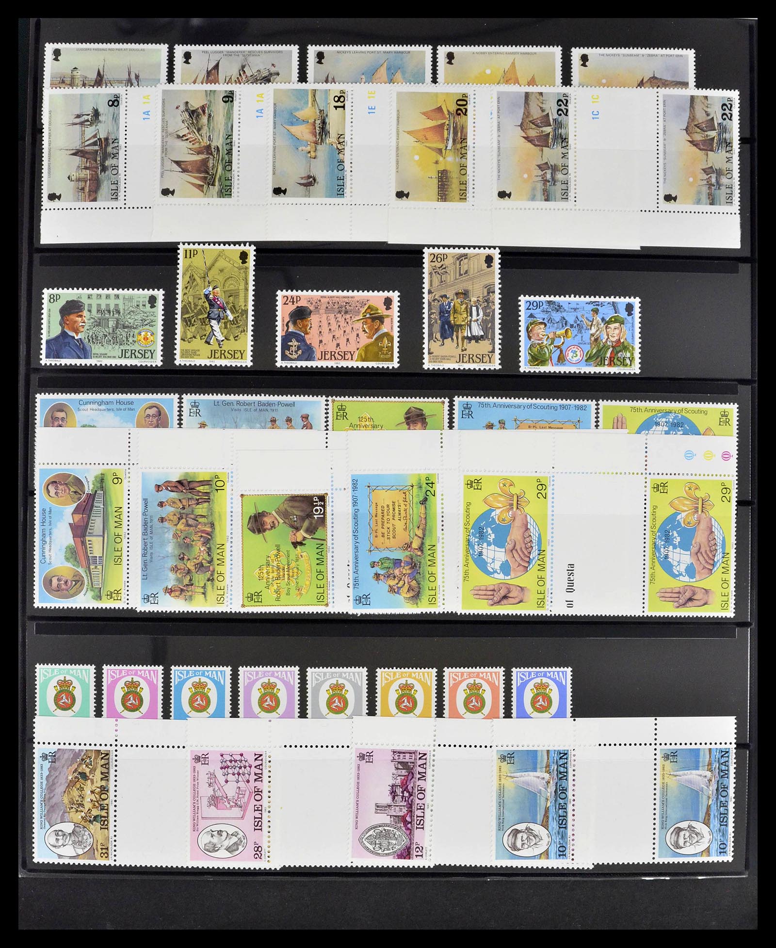 39273 0149 - Postzegelverzameling 39273 Kanaaleilanden 1941-1982.