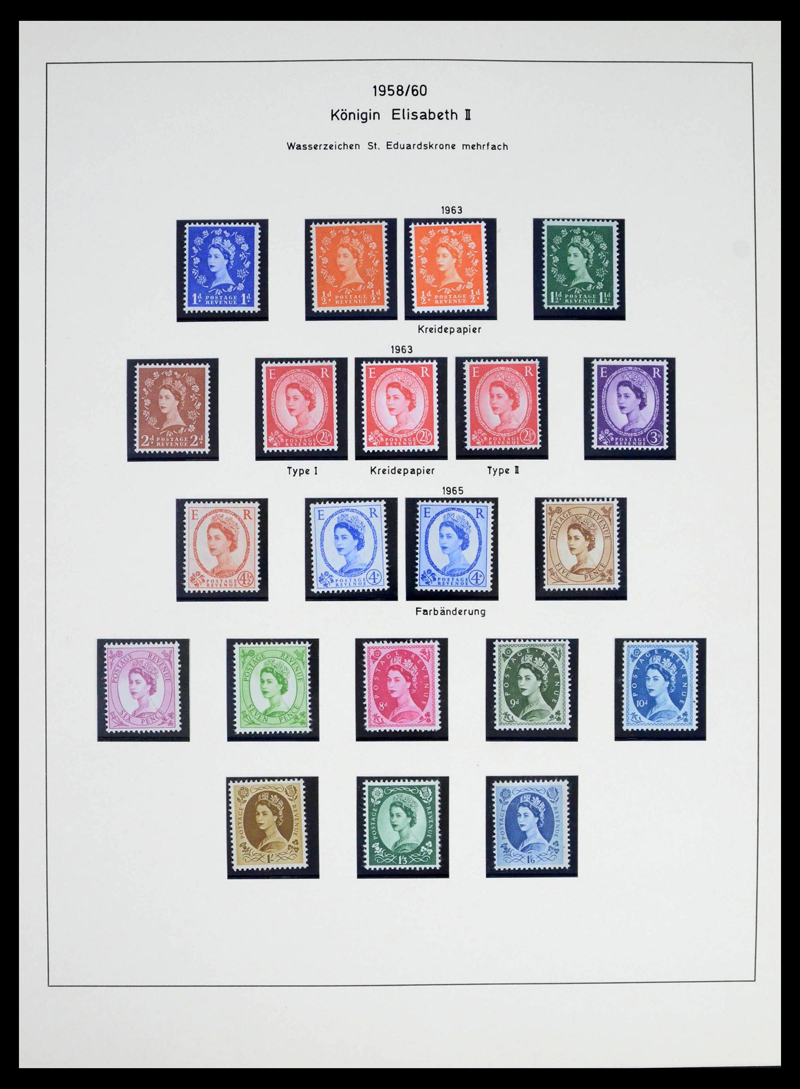 39274 0007 - Postzegelverzameling 39274 Engeland 1952-1992.