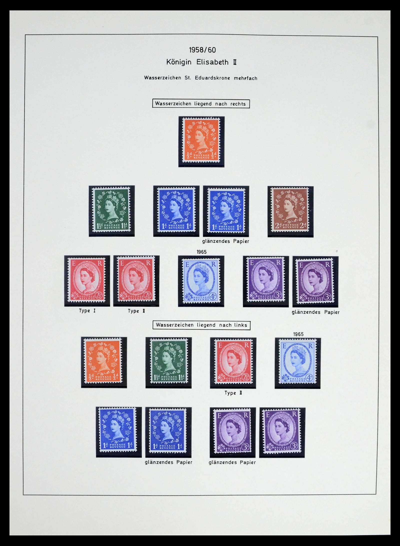 39274 0009 - Postzegelverzameling 39274 Engeland 1952-1992.
