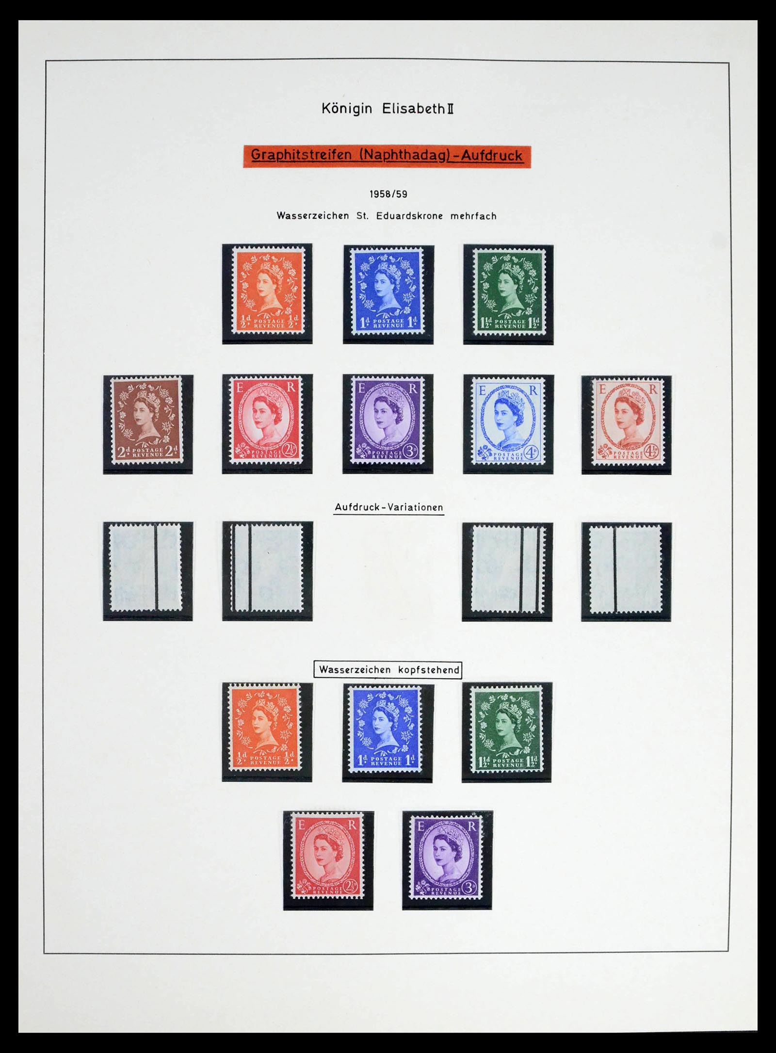 39274 0010 - Postzegelverzameling 39274 Engeland 1952-1992.