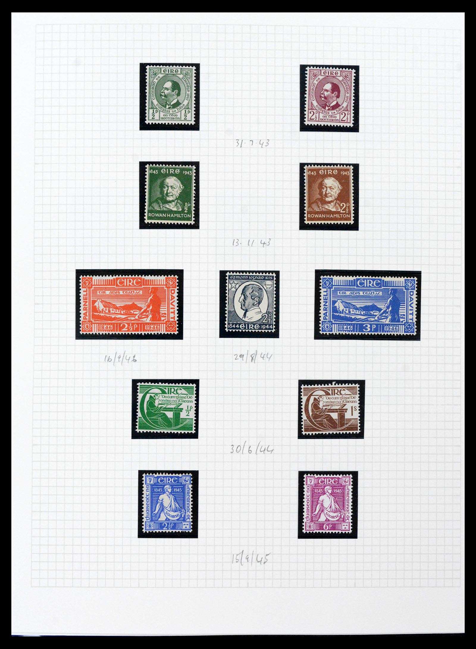39275 0054 - Postzegelverzameling 39275 Ierland 1922-2004.