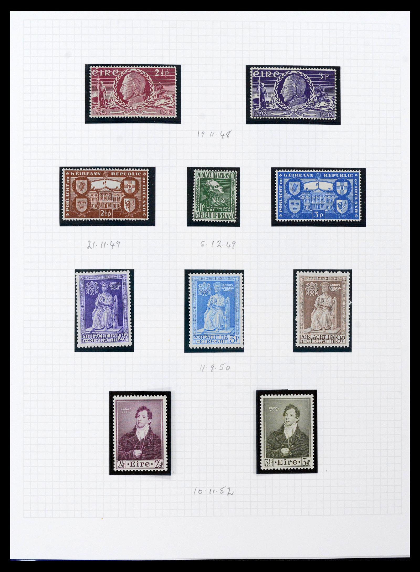 39275 0055 - Postzegelverzameling 39275 Ierland 1922-2004.