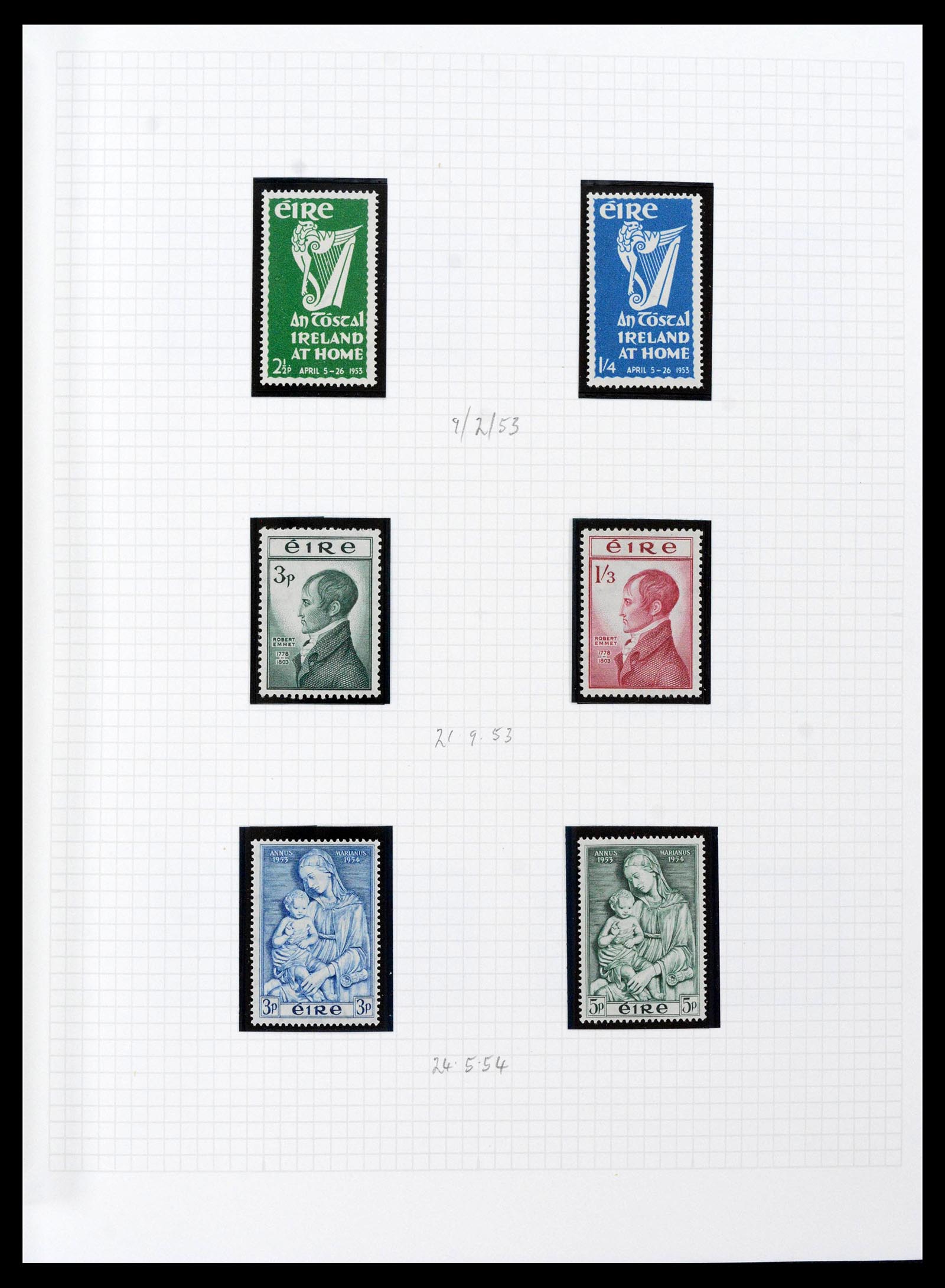 39275 0056 - Postzegelverzameling 39275 Ierland 1922-2004.