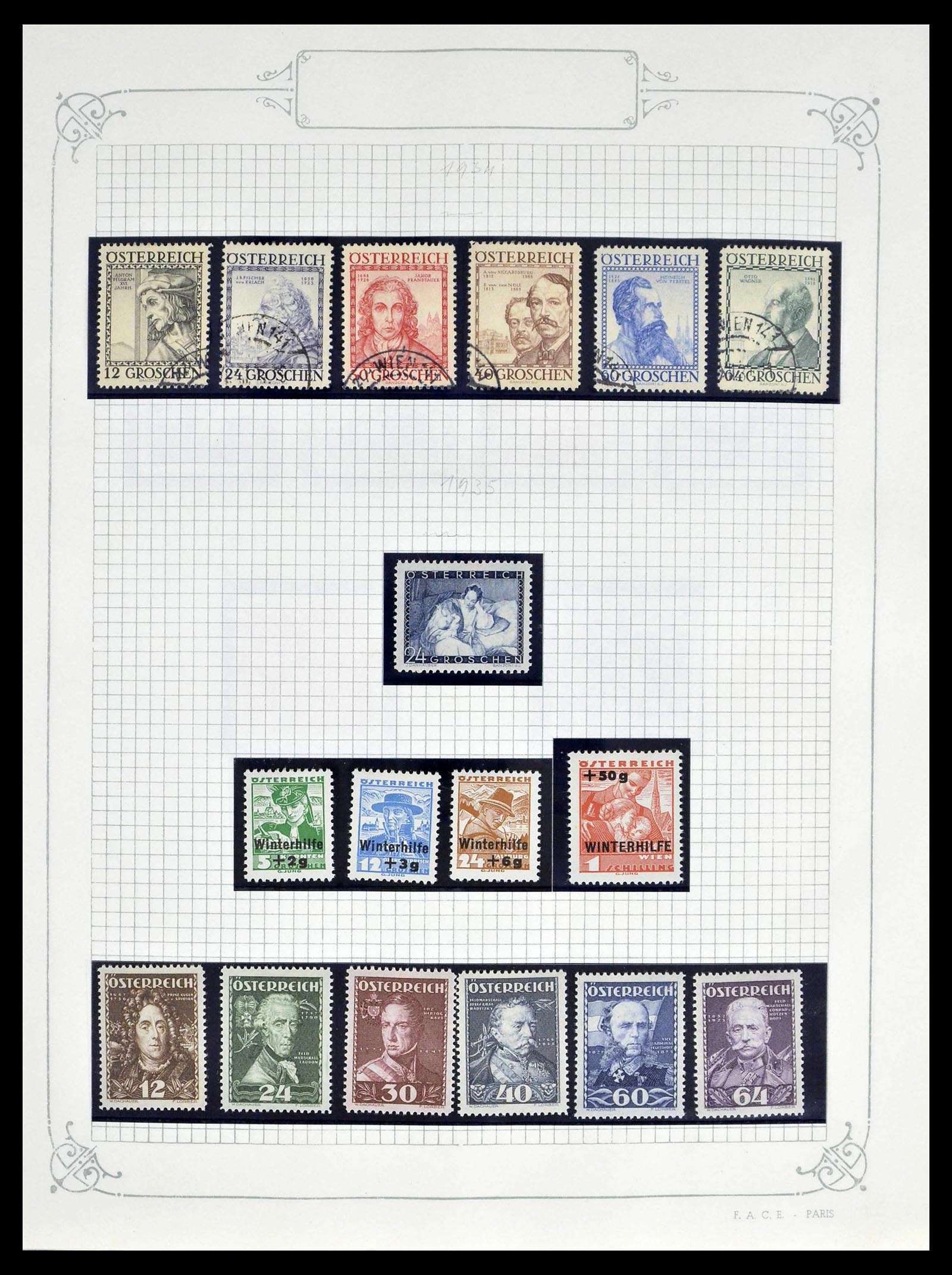 39276 0030 - Stamp collection 39276 Austria and territories 1850-1979.