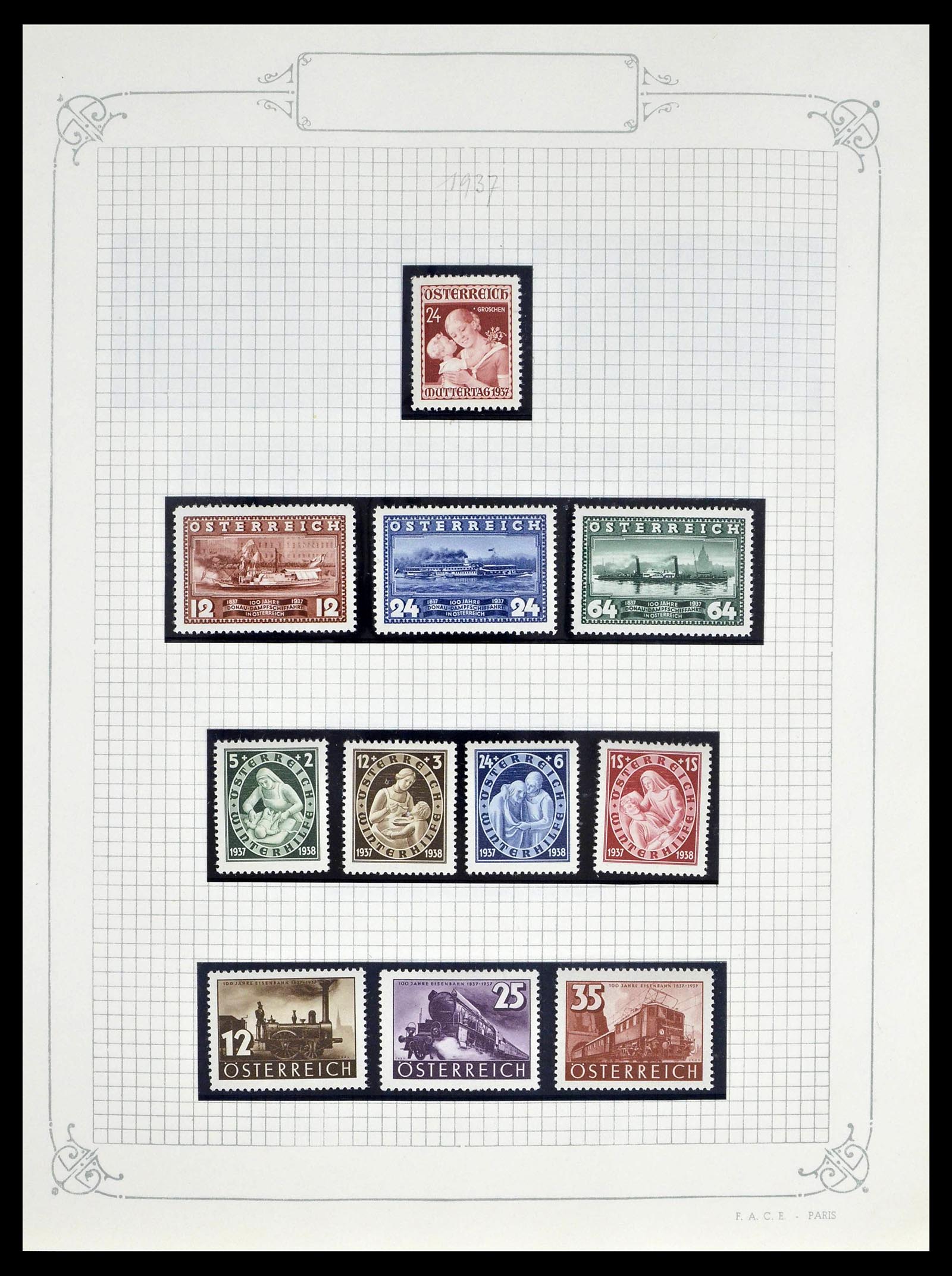 39276 0033 - Stamp collection 39276 Austria and territories 1850-1979.