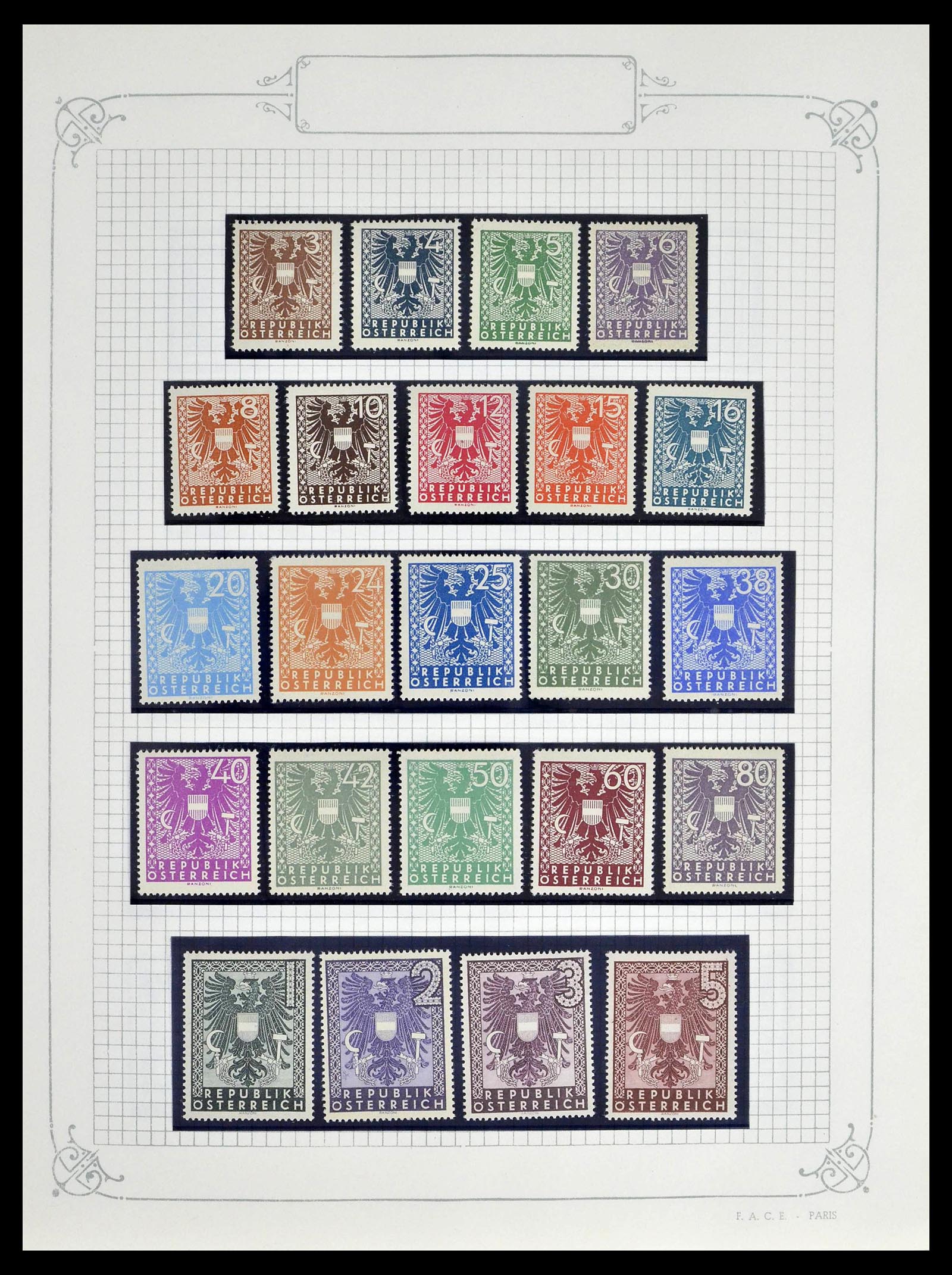 39276 0038 - Stamp collection 39276 Austria and territories 1850-1979.