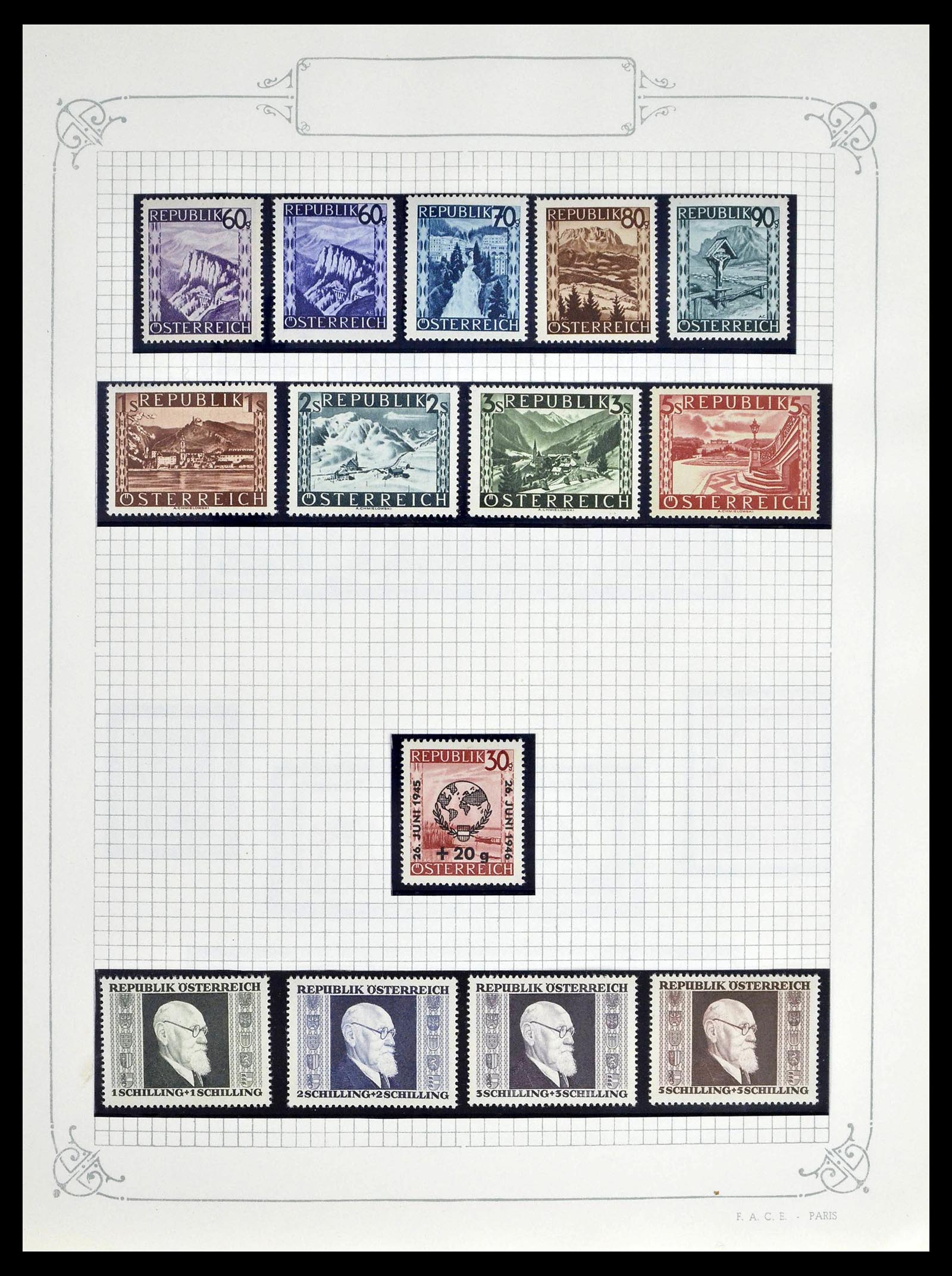 39276 0040 - Stamp collection 39276 Austria and territories 1850-1979.