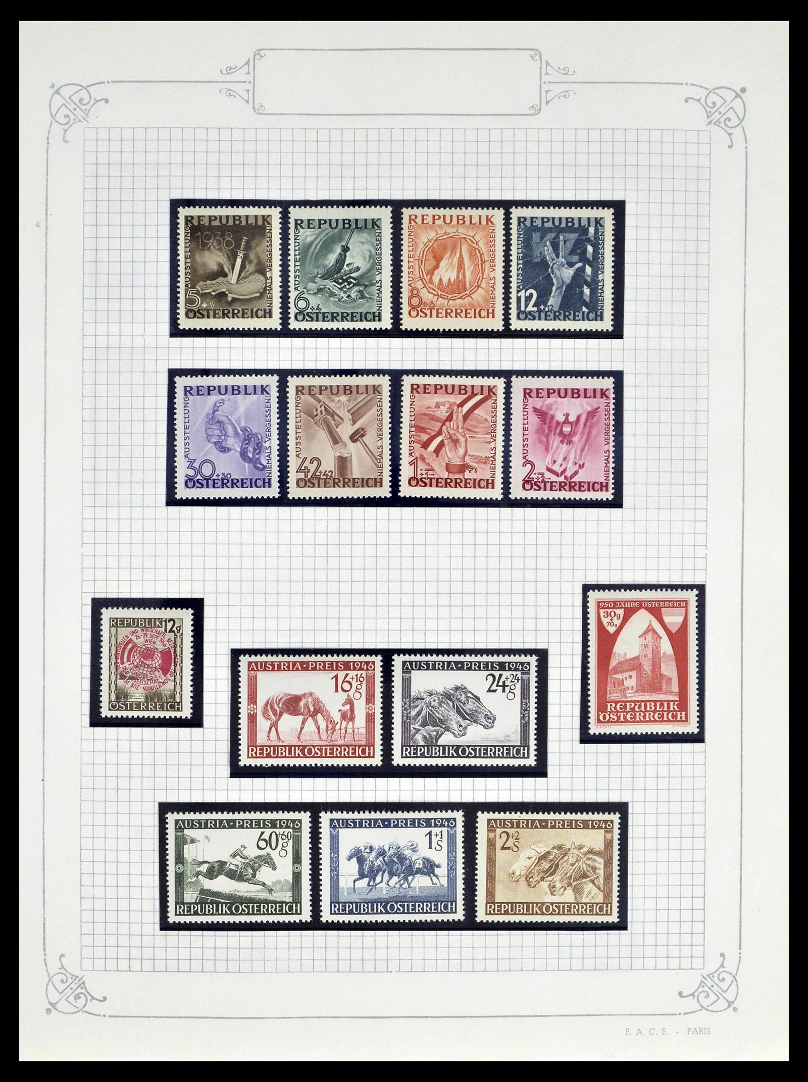 39276 0041 - Stamp collection 39276 Austria and territories 1850-1979.