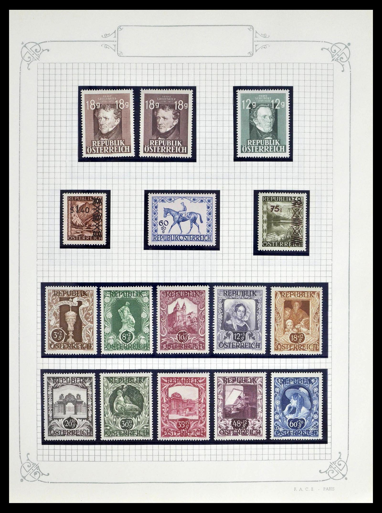 39276 0043 - Stamp collection 39276 Austria and territories 1850-1979.