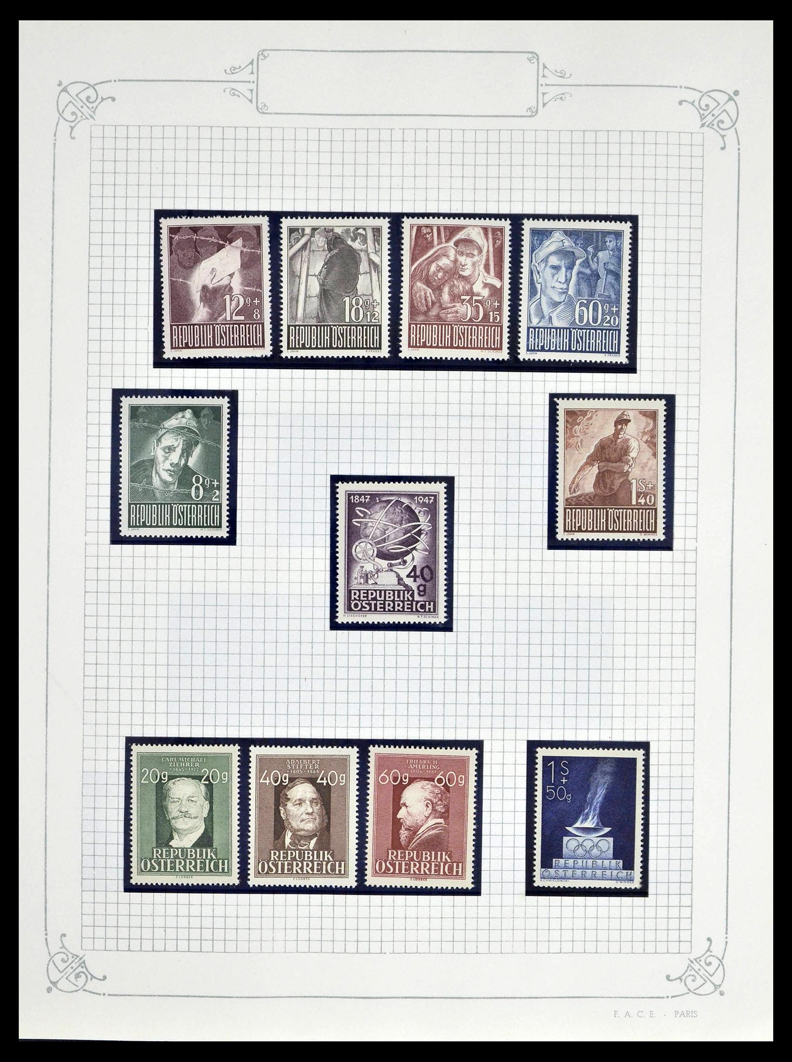 39276 0044 - Stamp collection 39276 Austria and territories 1850-1979.