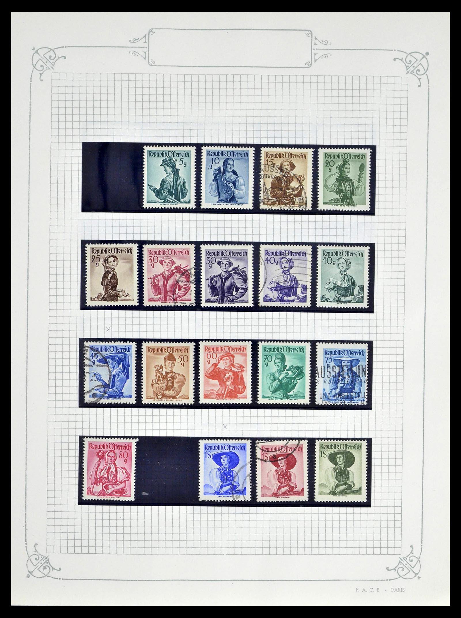 39276 0047 - Stamp collection 39276 Austria and territories 1850-1979.