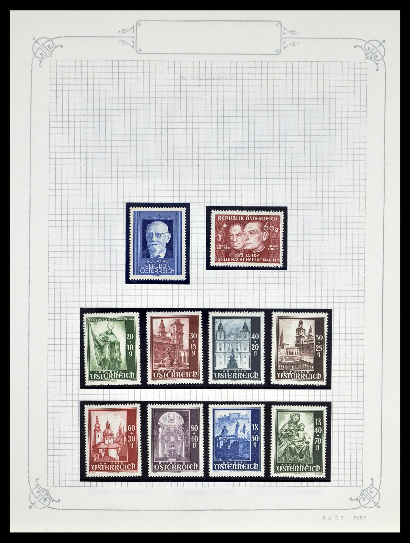 39276 0049 - Stamp collection 39276 Austria and territories 1850-1979.