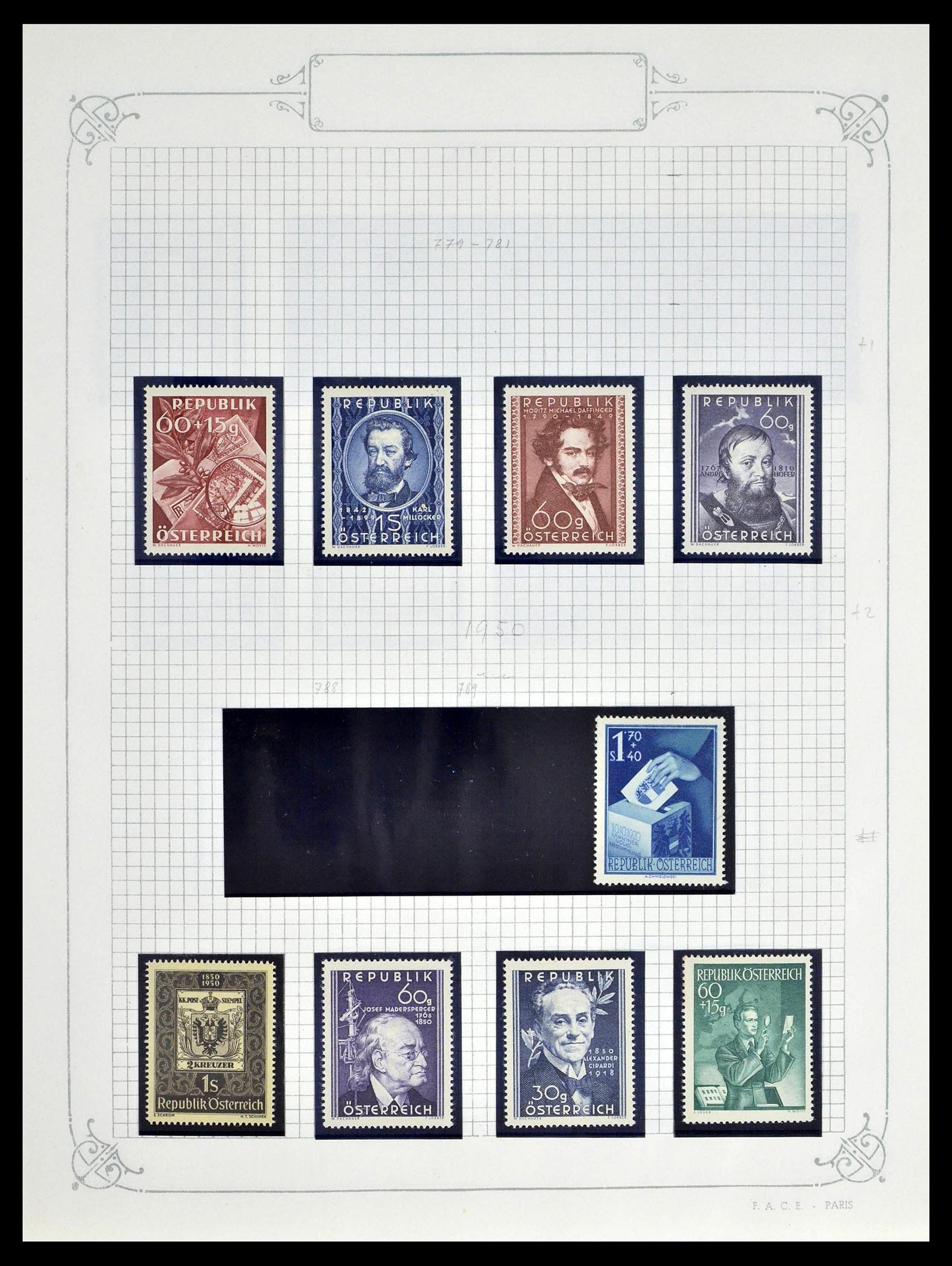 39276 0051 - Stamp collection 39276 Austria and territories 1850-1979.