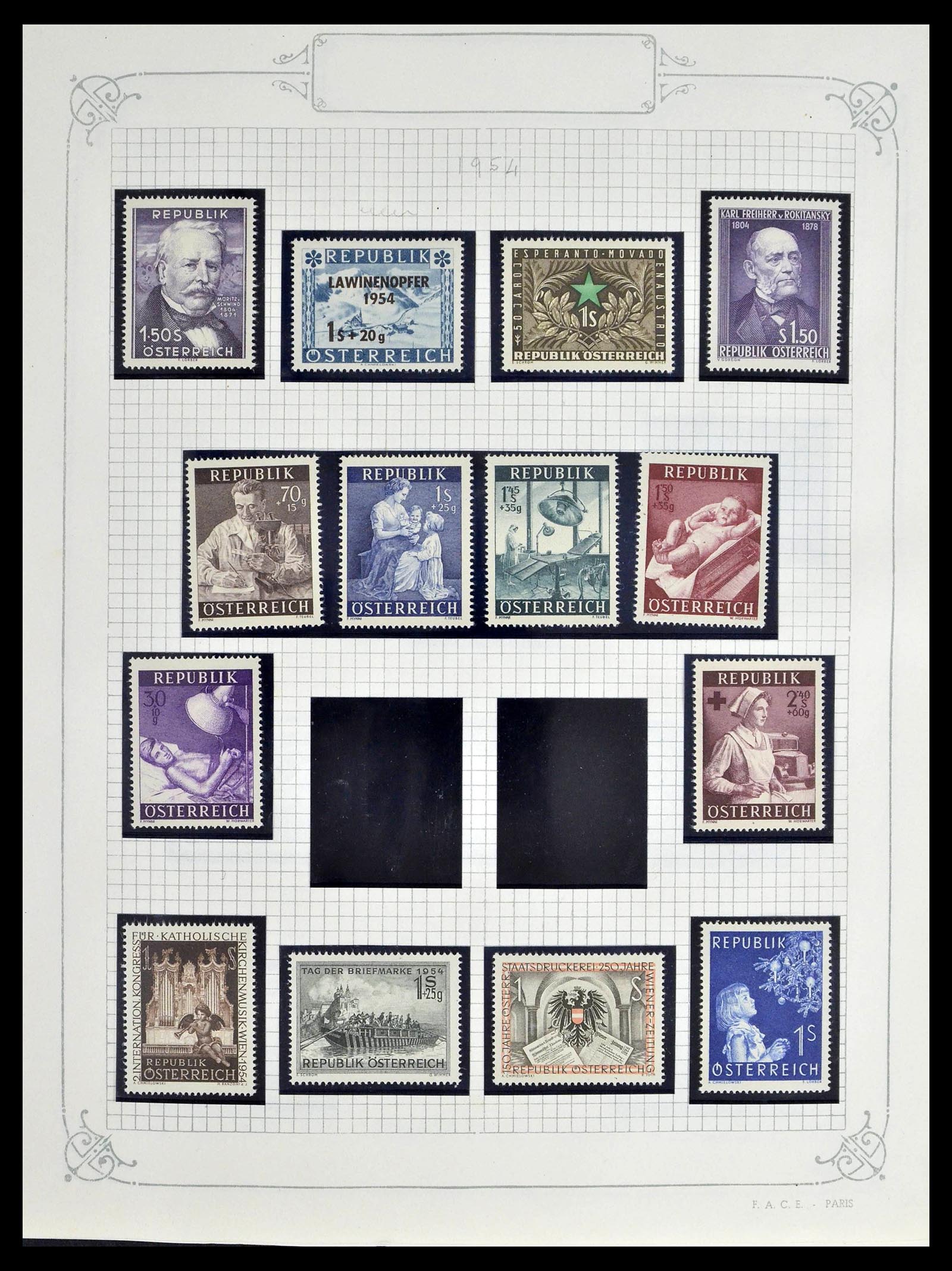 39276 0054 - Stamp collection 39276 Austria and territories 1850-1979.