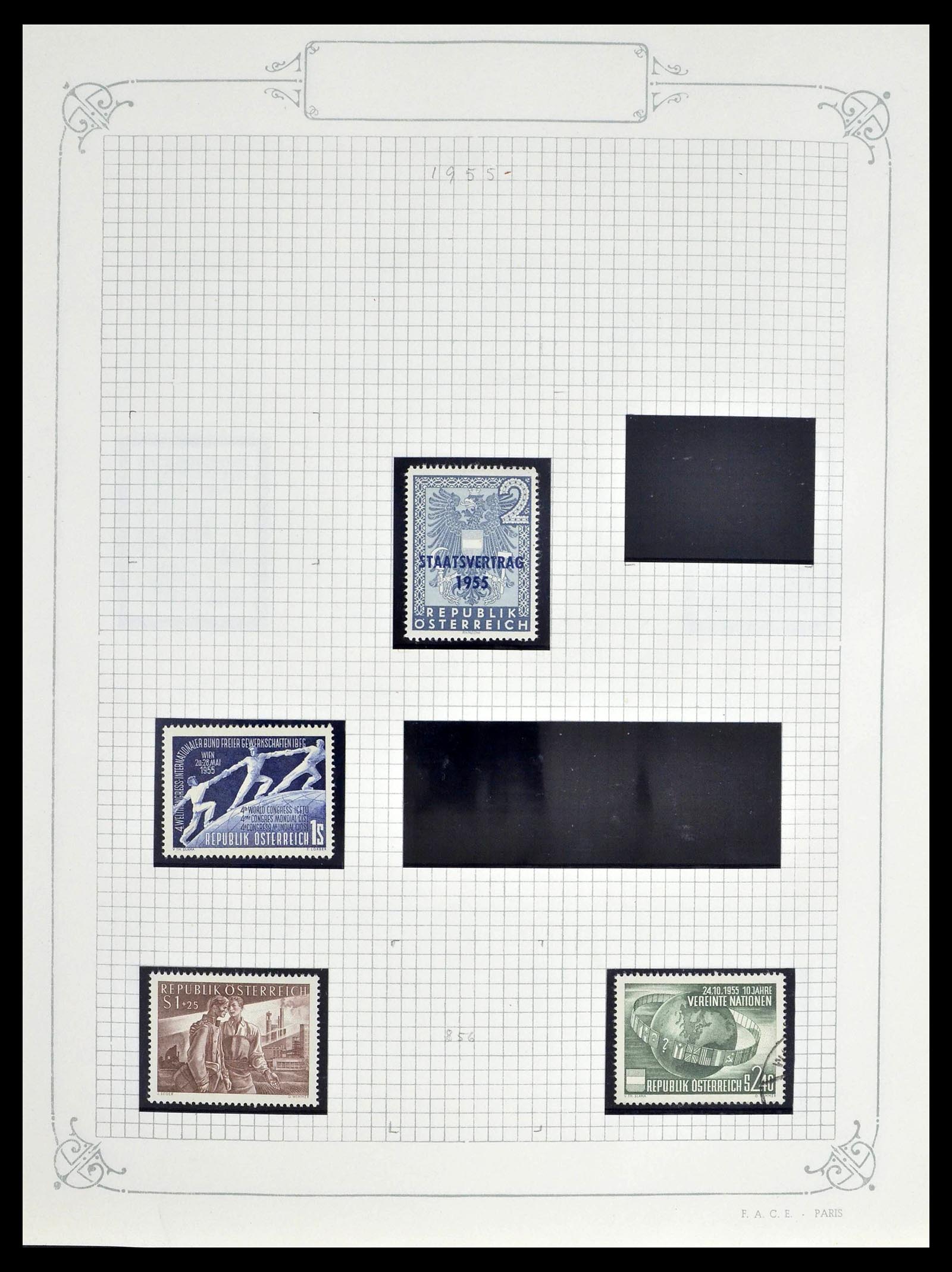 39276 0055 - Stamp collection 39276 Austria and territories 1850-1979.
