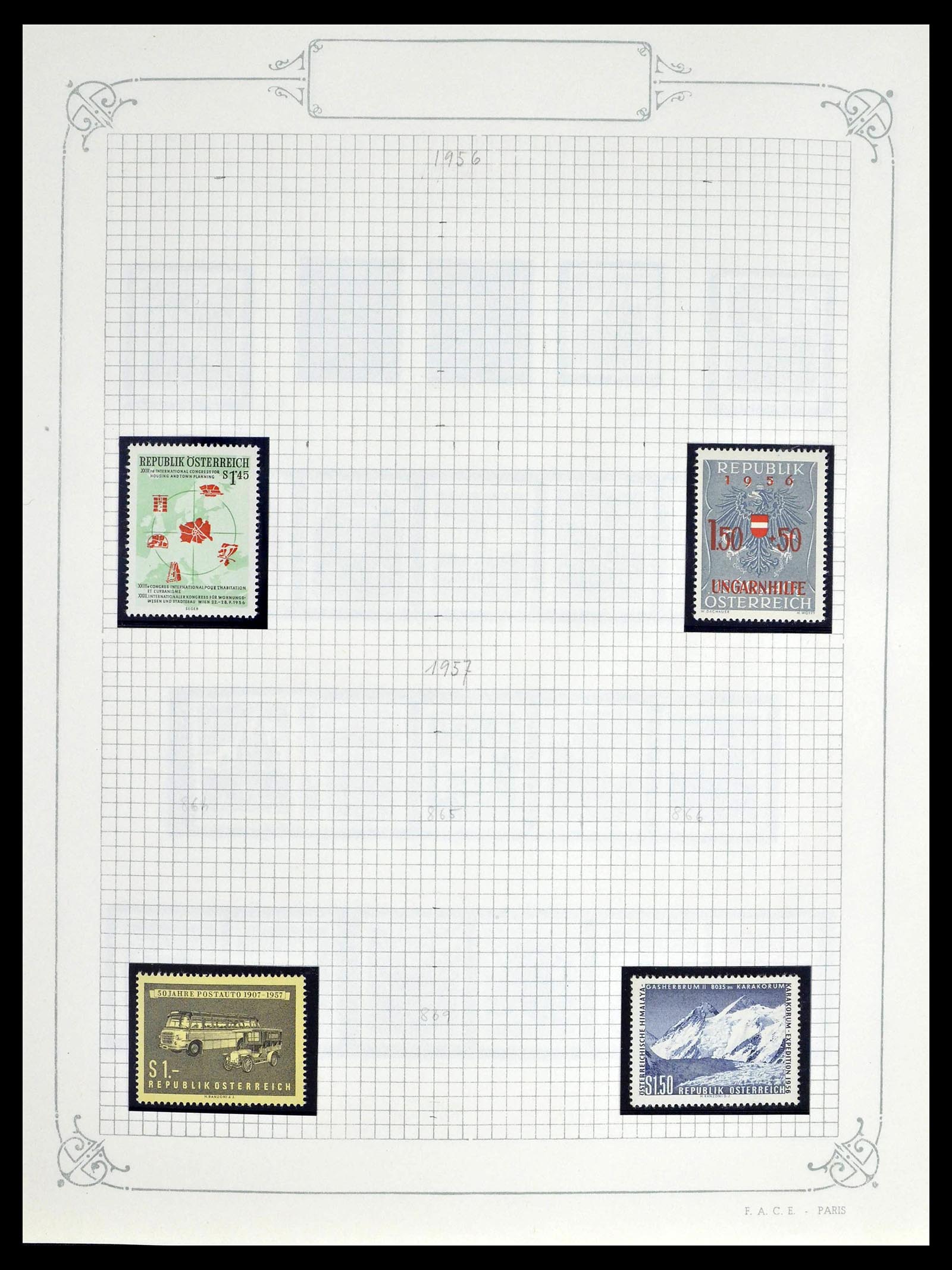 39276 0056 - Postzegelverzameling 39276 Oostenrijk en gebieden 1850-1979.