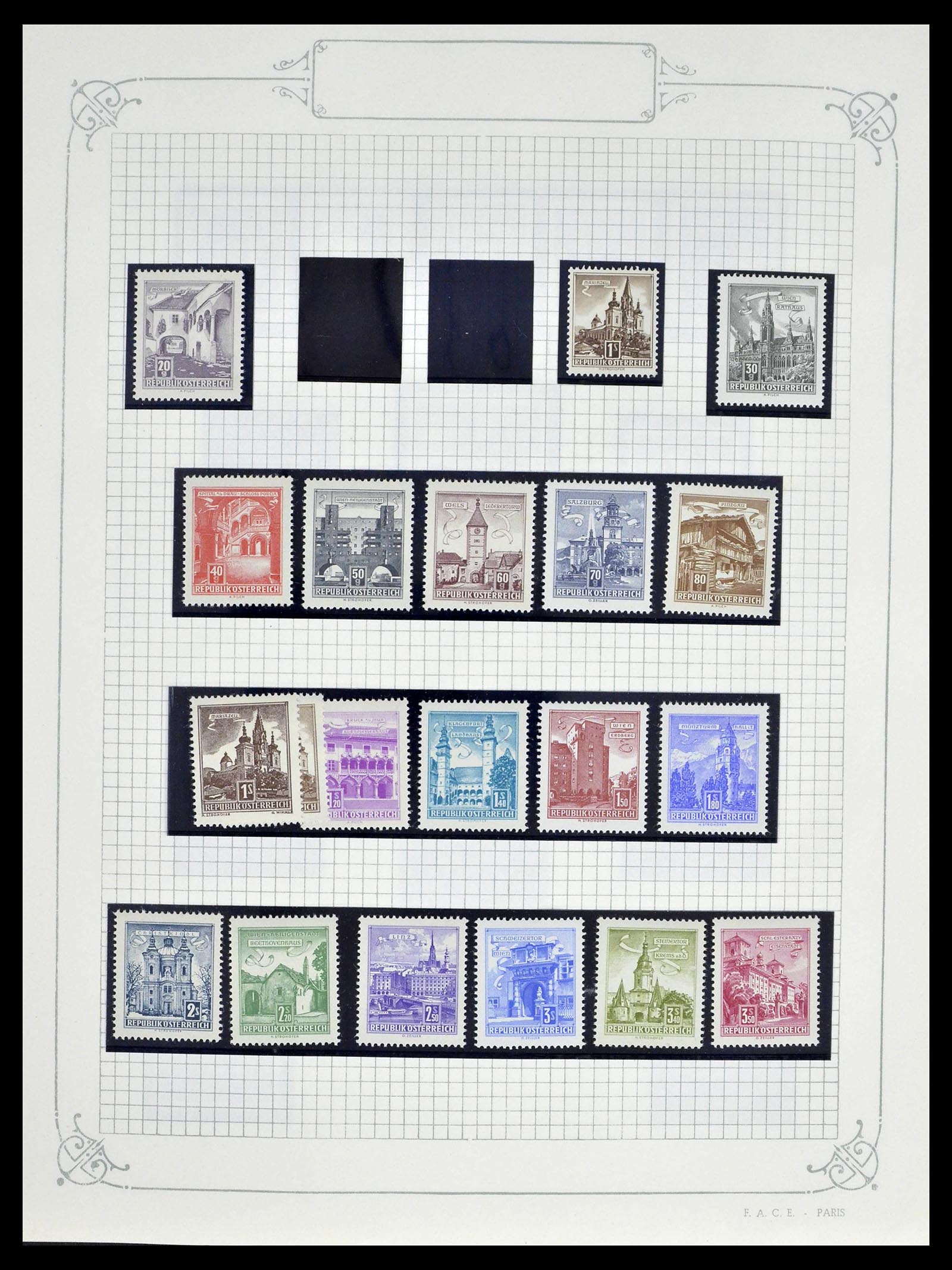 39276 0057 - Stamp collection 39276 Austria and territories 1850-1979.