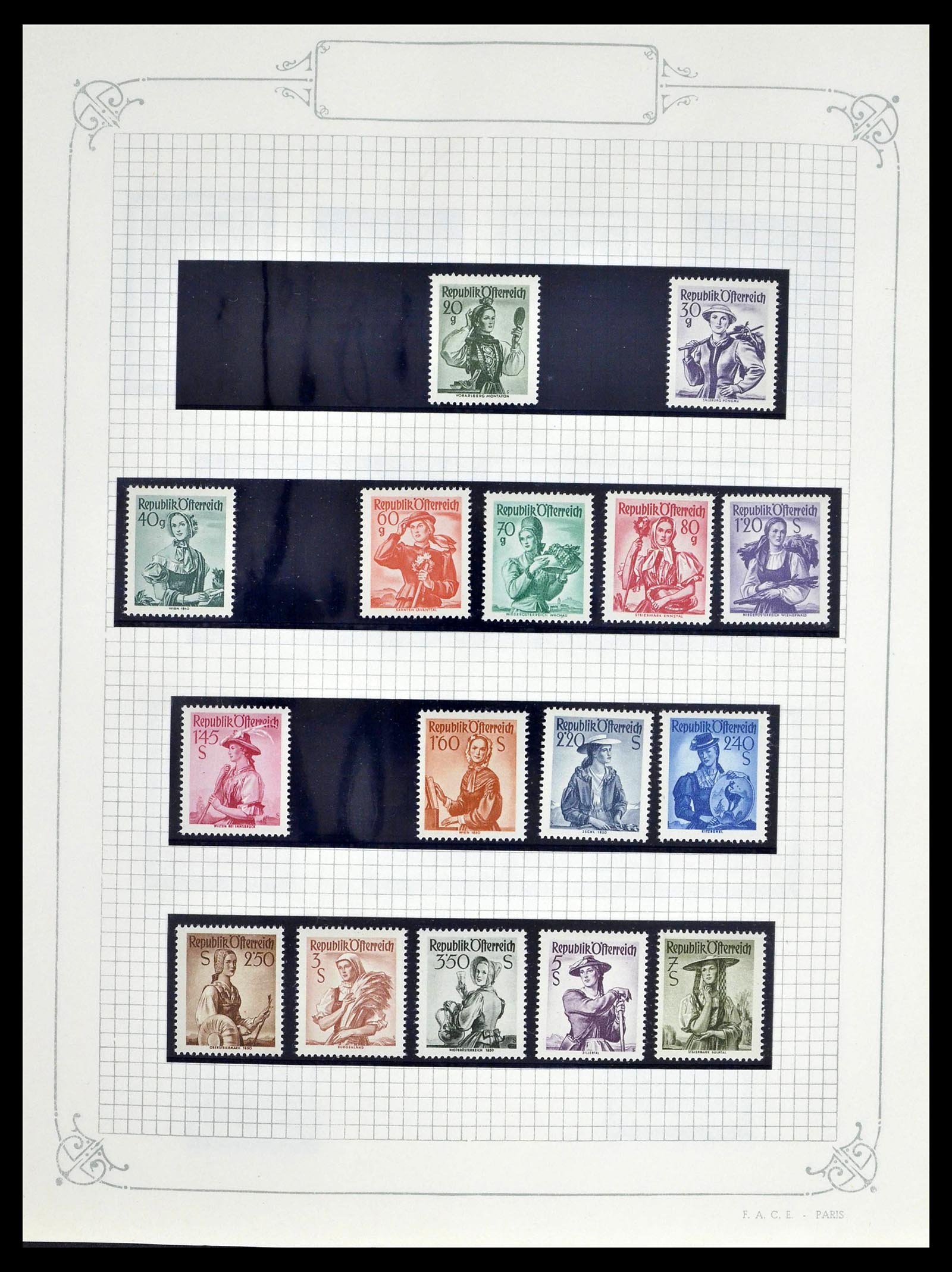 39276 0059 - Stamp collection 39276 Austria and territories 1850-1979.