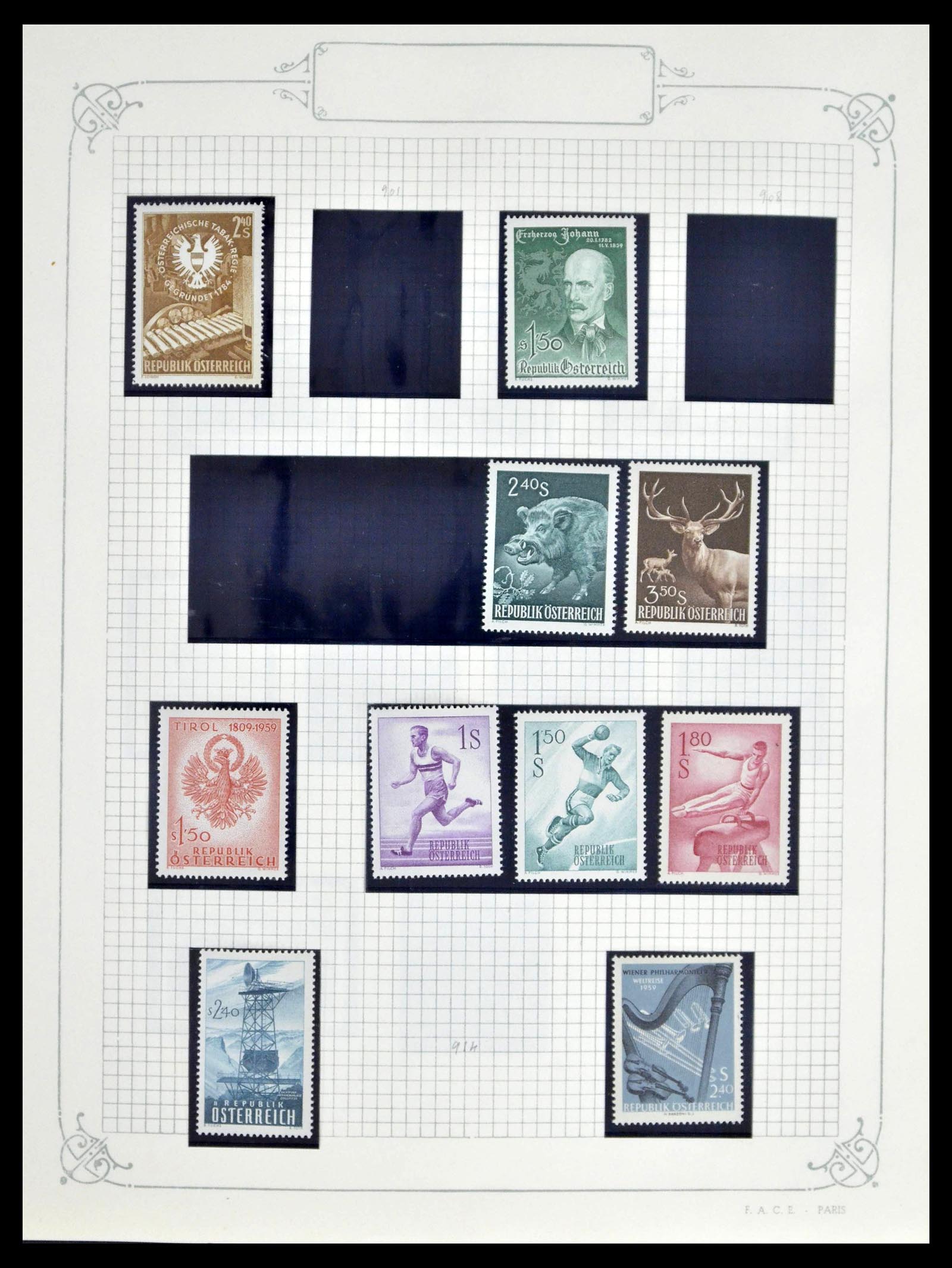39276 0060 - Stamp collection 39276 Austria and territories 1850-1979.