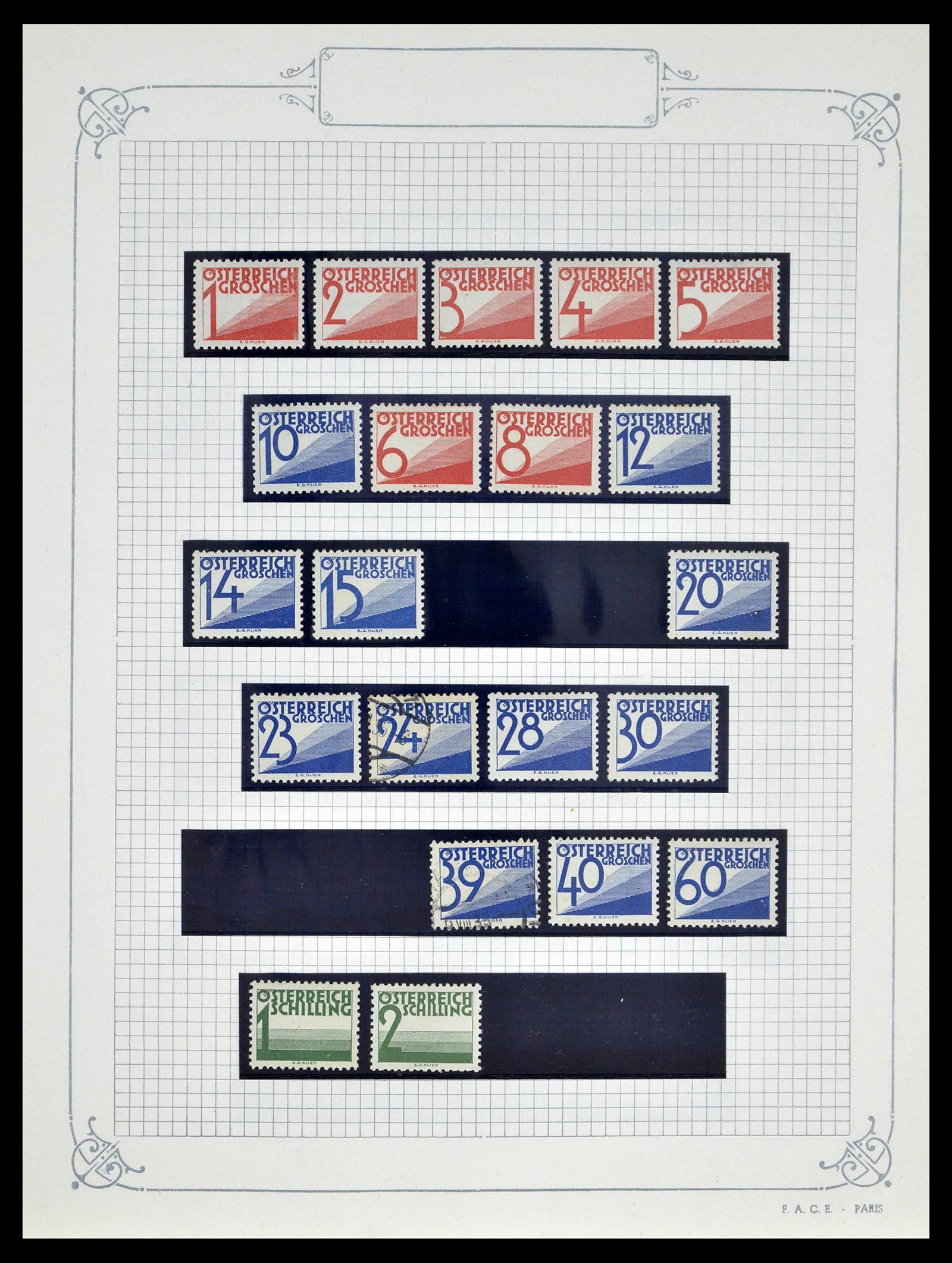 39276 0122 - Stamp collection 39276 Austria and territories 1850-1979.