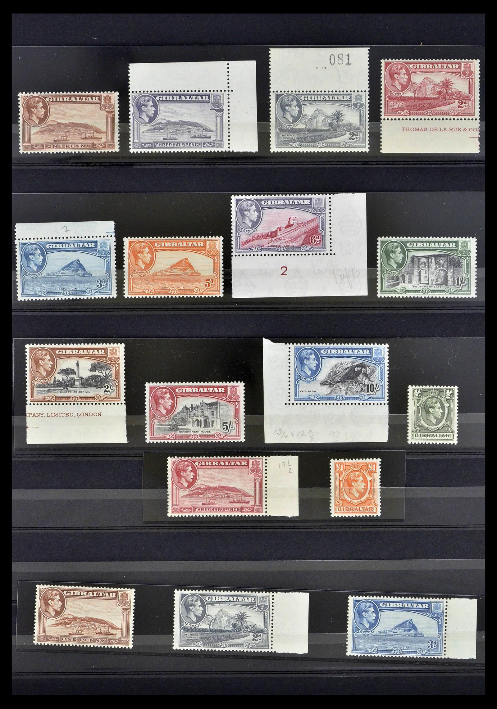 39278 0002 - Stamp collection 39278 Gibraltar 1935-1980.