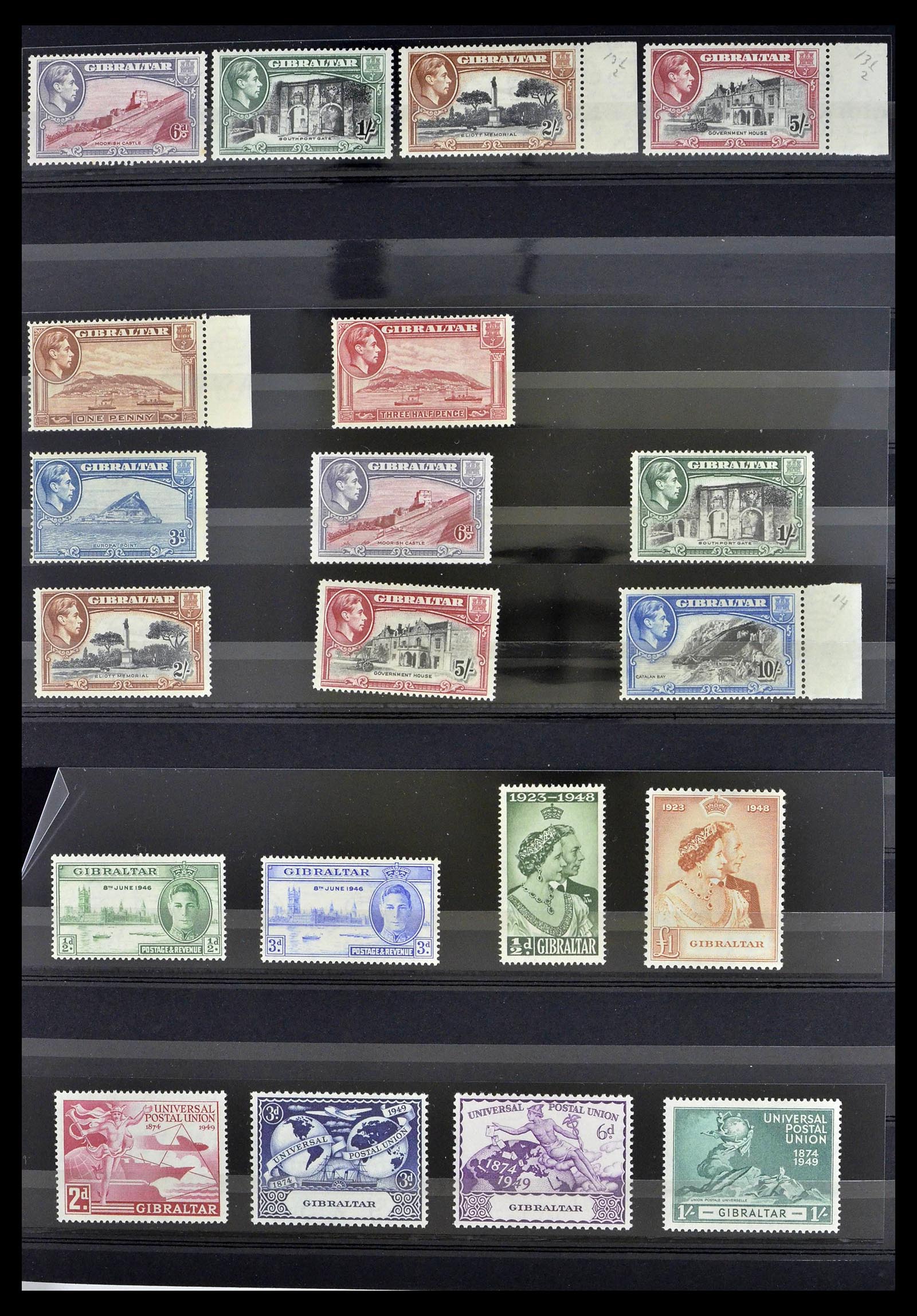 39278 0003 - Stamp collection 39278 Gibraltar 1935-1980.
