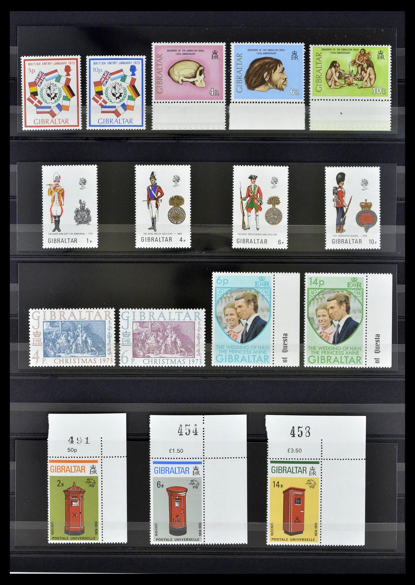 39278 0012 - Stamp collection 39278 Gibraltar 1935-1980.