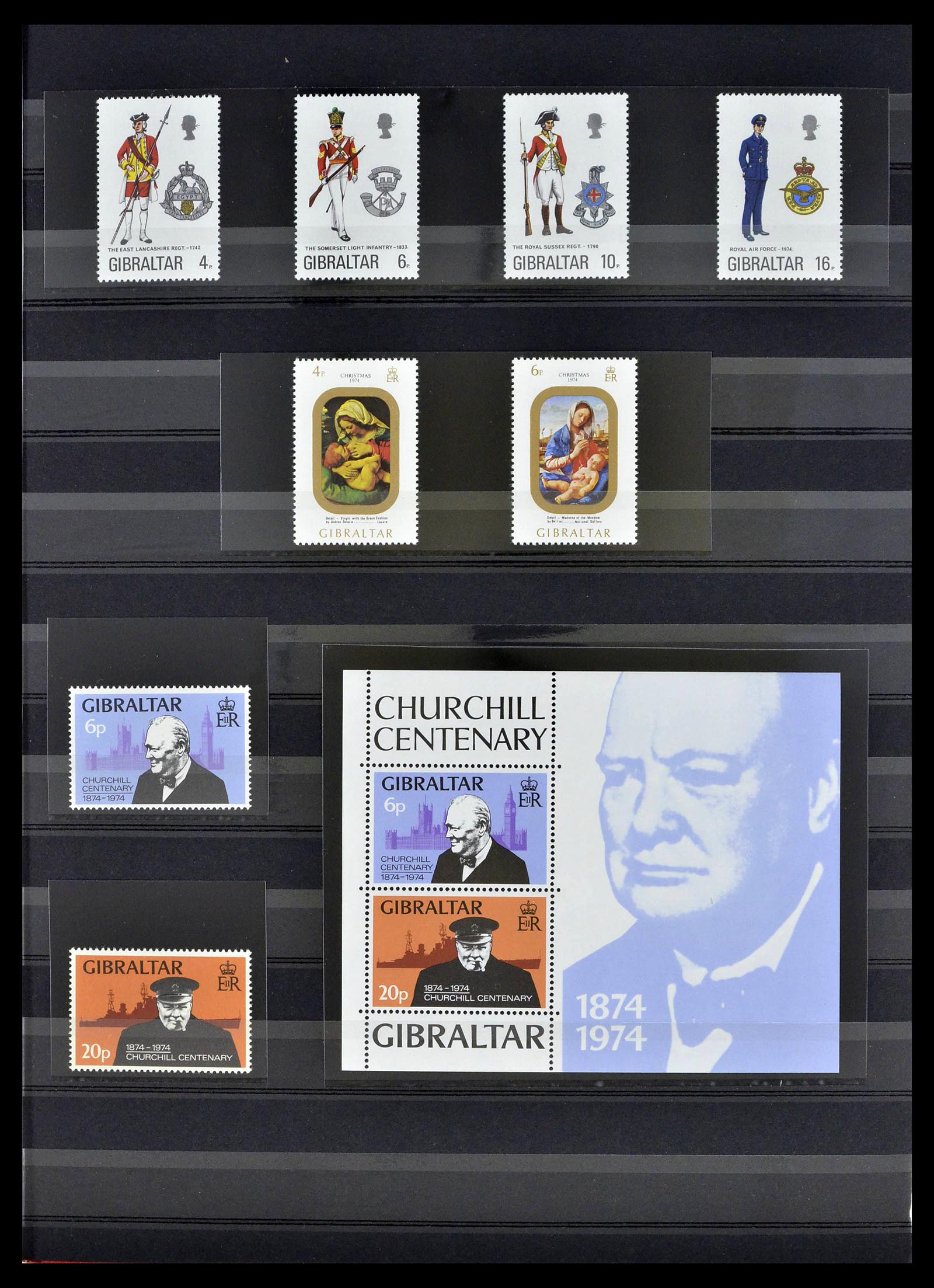 39278 0013 - Stamp collection 39278 Gibraltar 1935-1980.