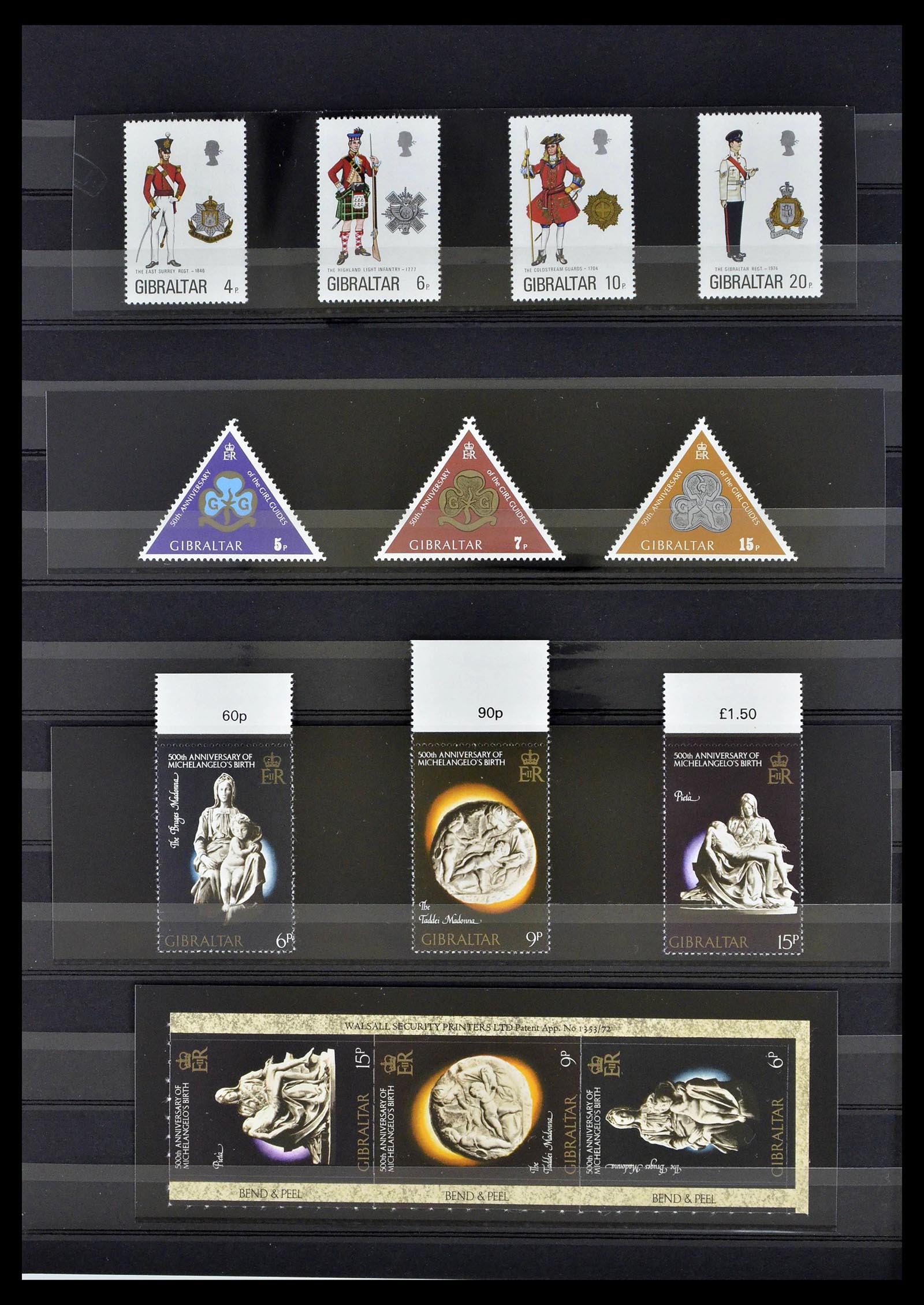 39278 0014 - Stamp collection 39278 Gibraltar 1935-1980.