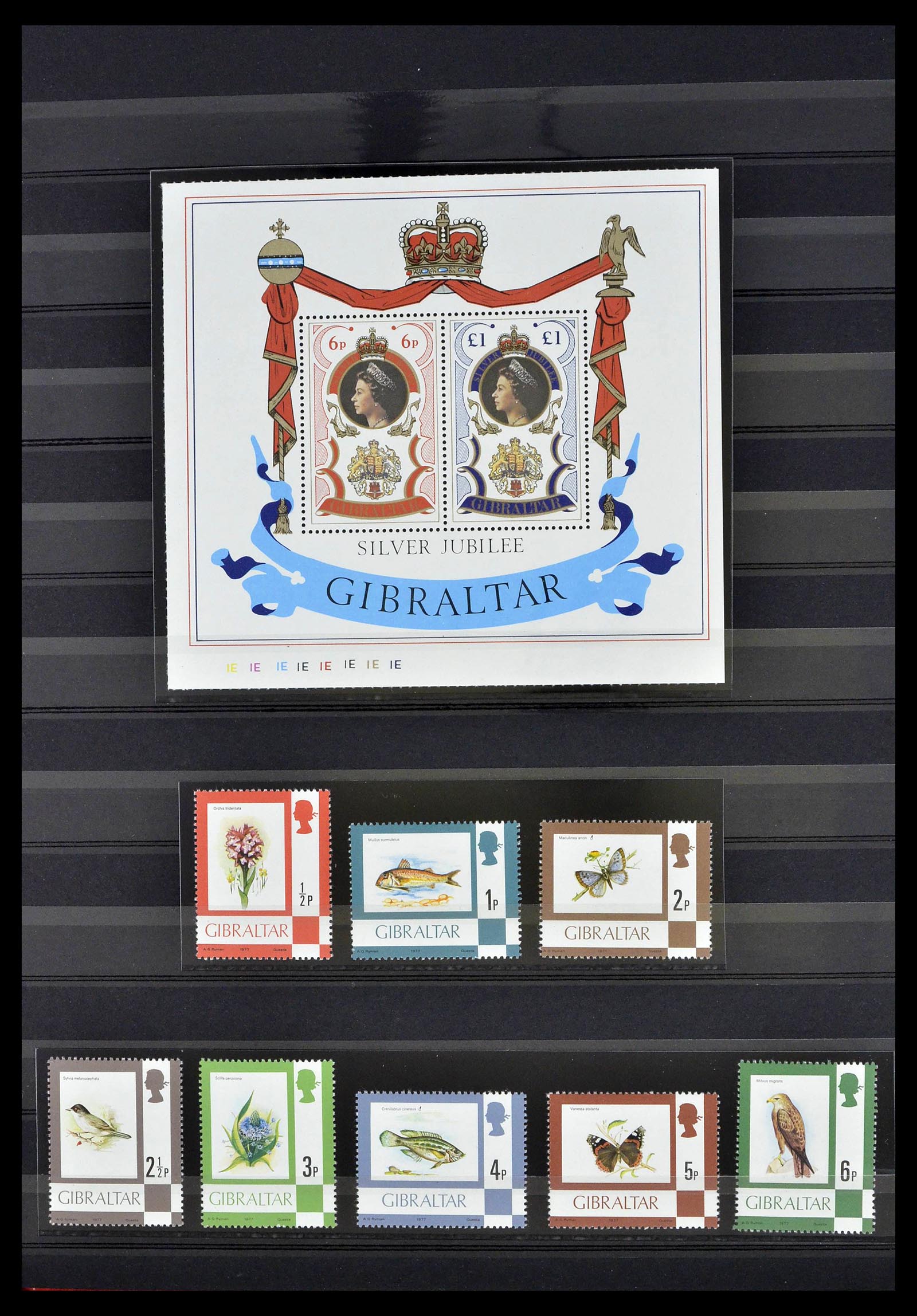 39278 0017 - Stamp collection 39278 Gibraltar 1935-1980.