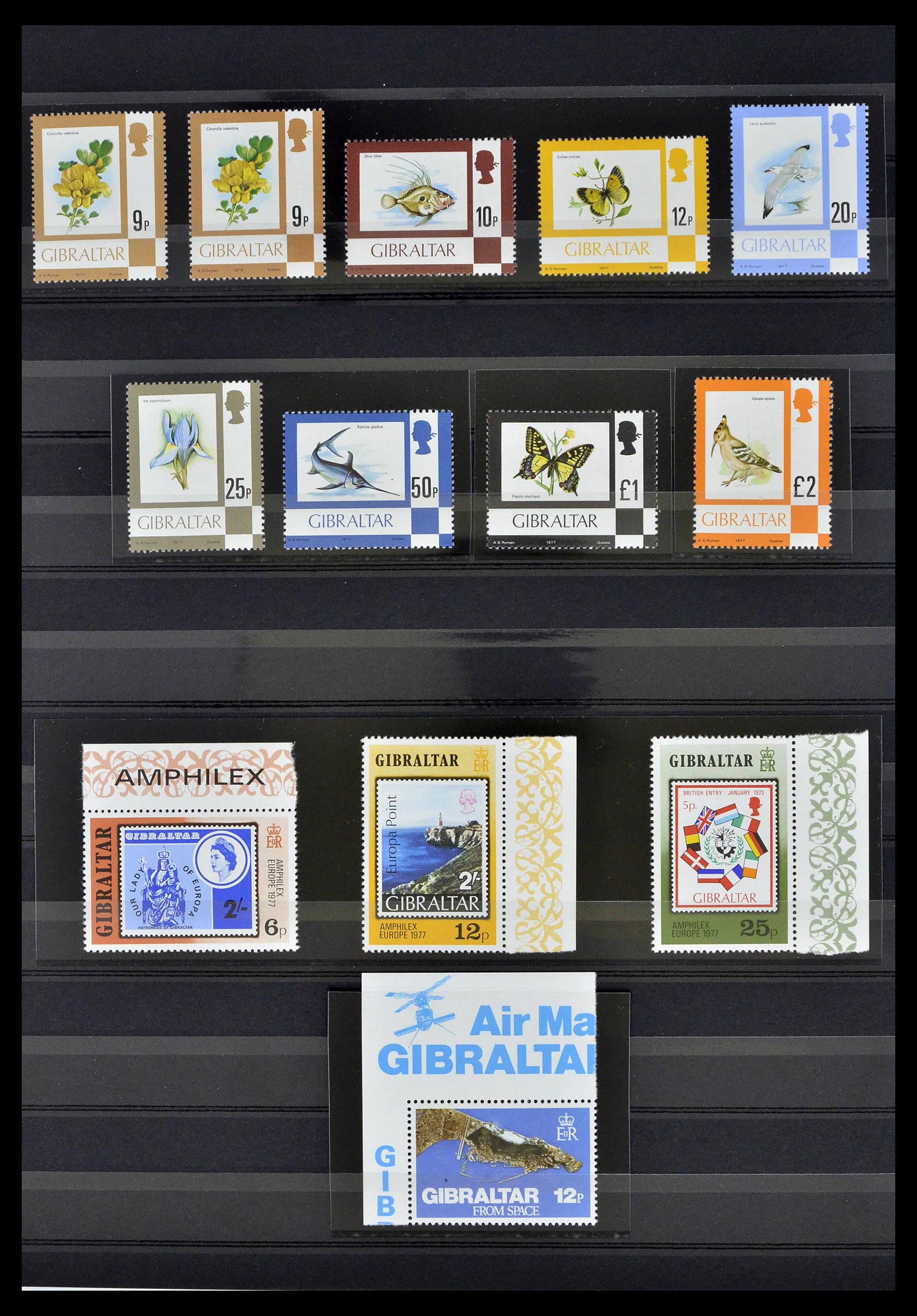 39278 0018 - Stamp collection 39278 Gibraltar 1935-1980.