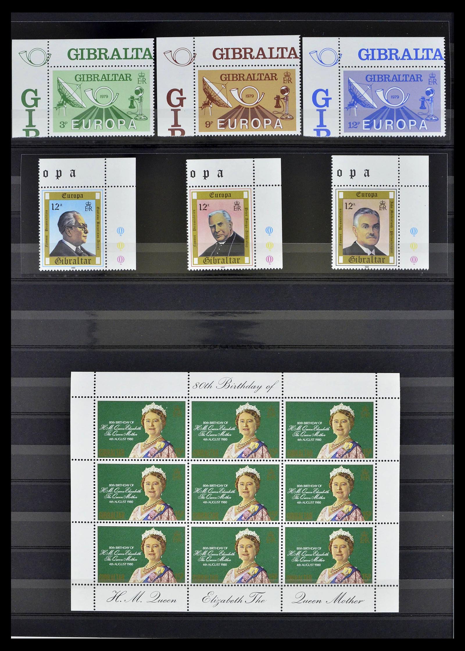 39278 0022 - Stamp collection 39278 Gibraltar 1935-1980.