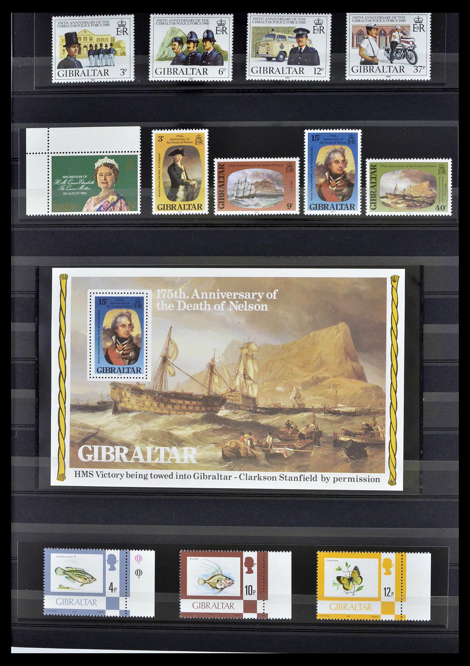 39278 0023 - Stamp collection 39278 Gibraltar 1935-1980.